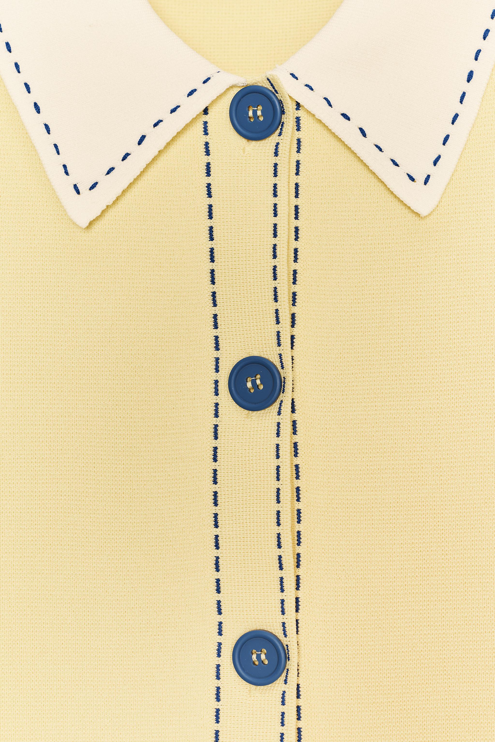 STITCH DETAIL KNIT POLO JACKET