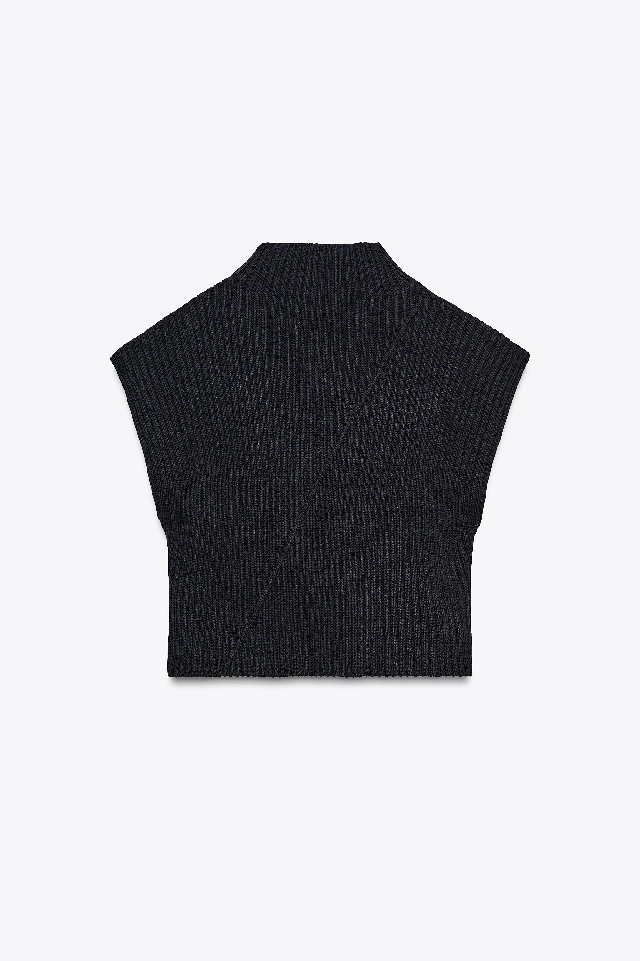 RIBBED KNIT VEST