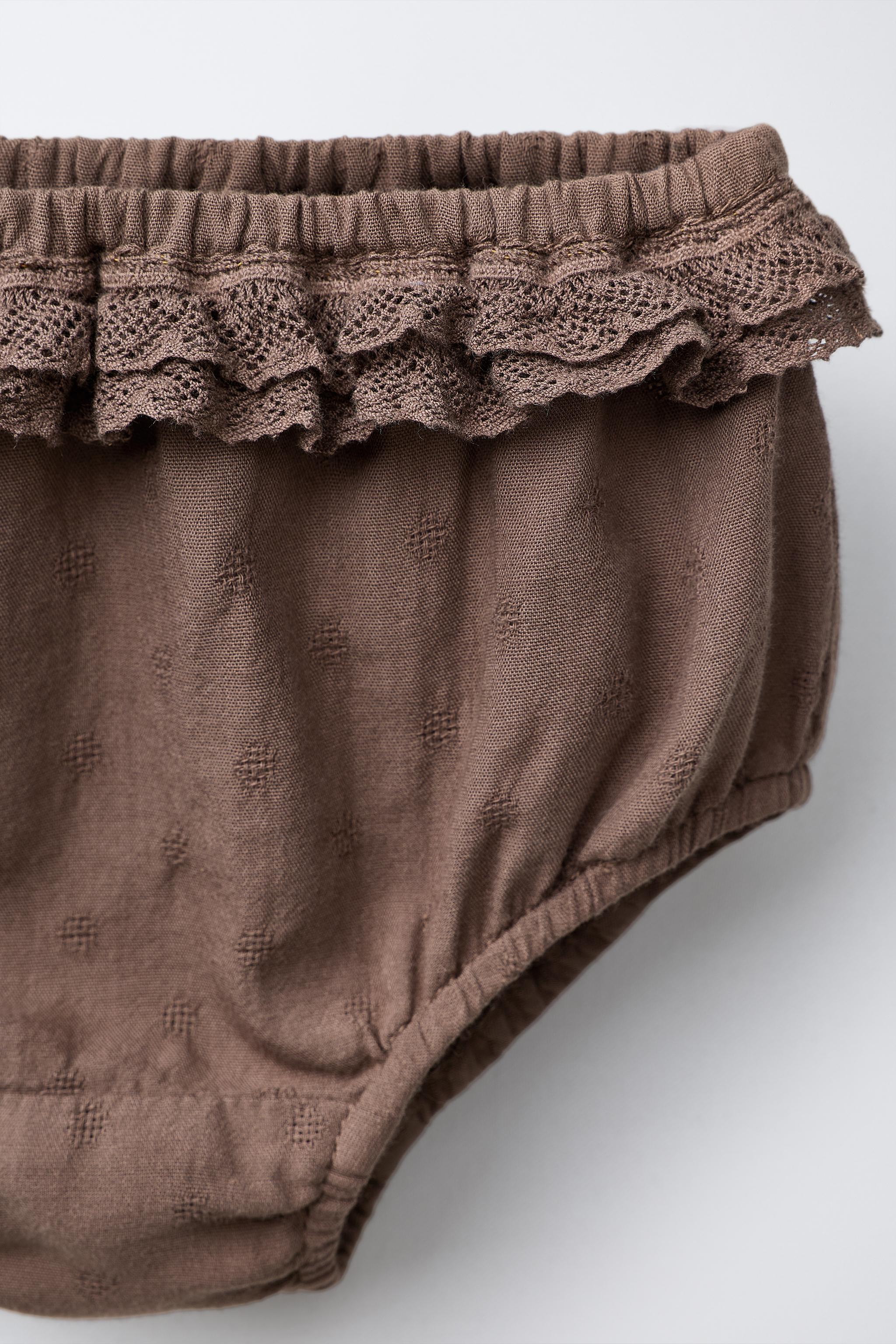 EMBROIDERED LACE PANTIES