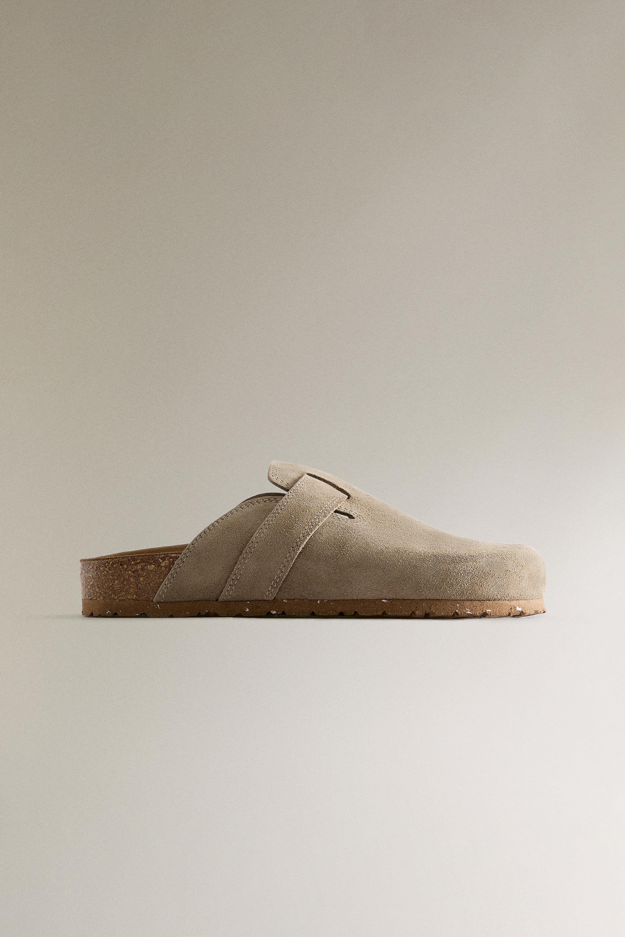 LEATHER CLOGS WITH STRAP