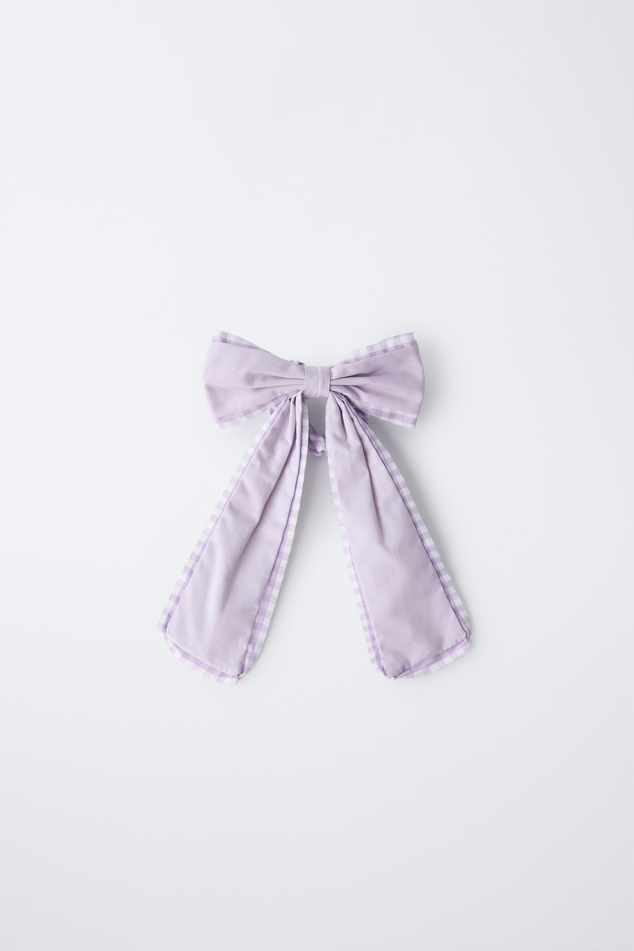 GINGHAM BOW HAIR TIE