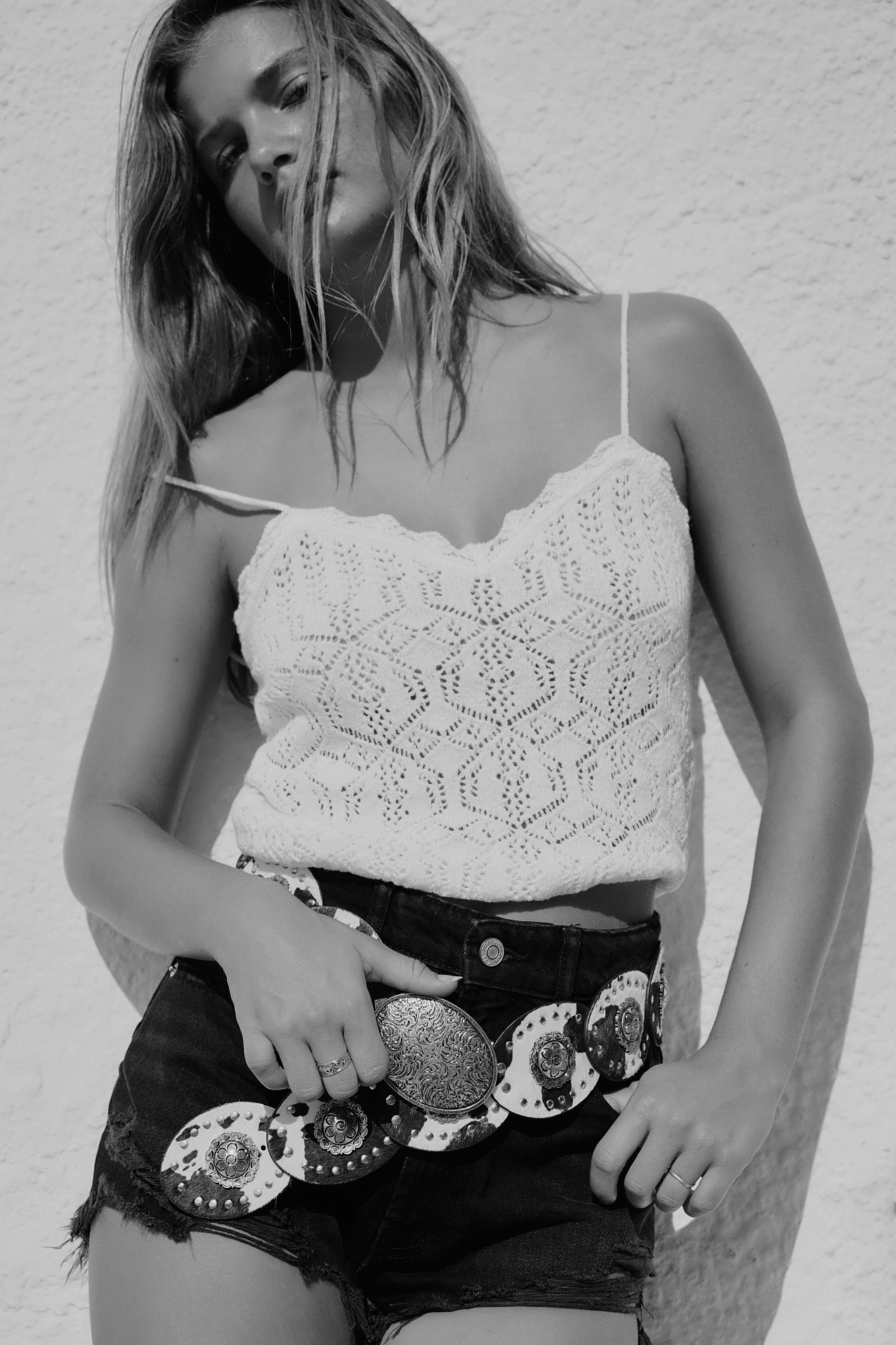 ANIMAL PRINT LEATHER BELT