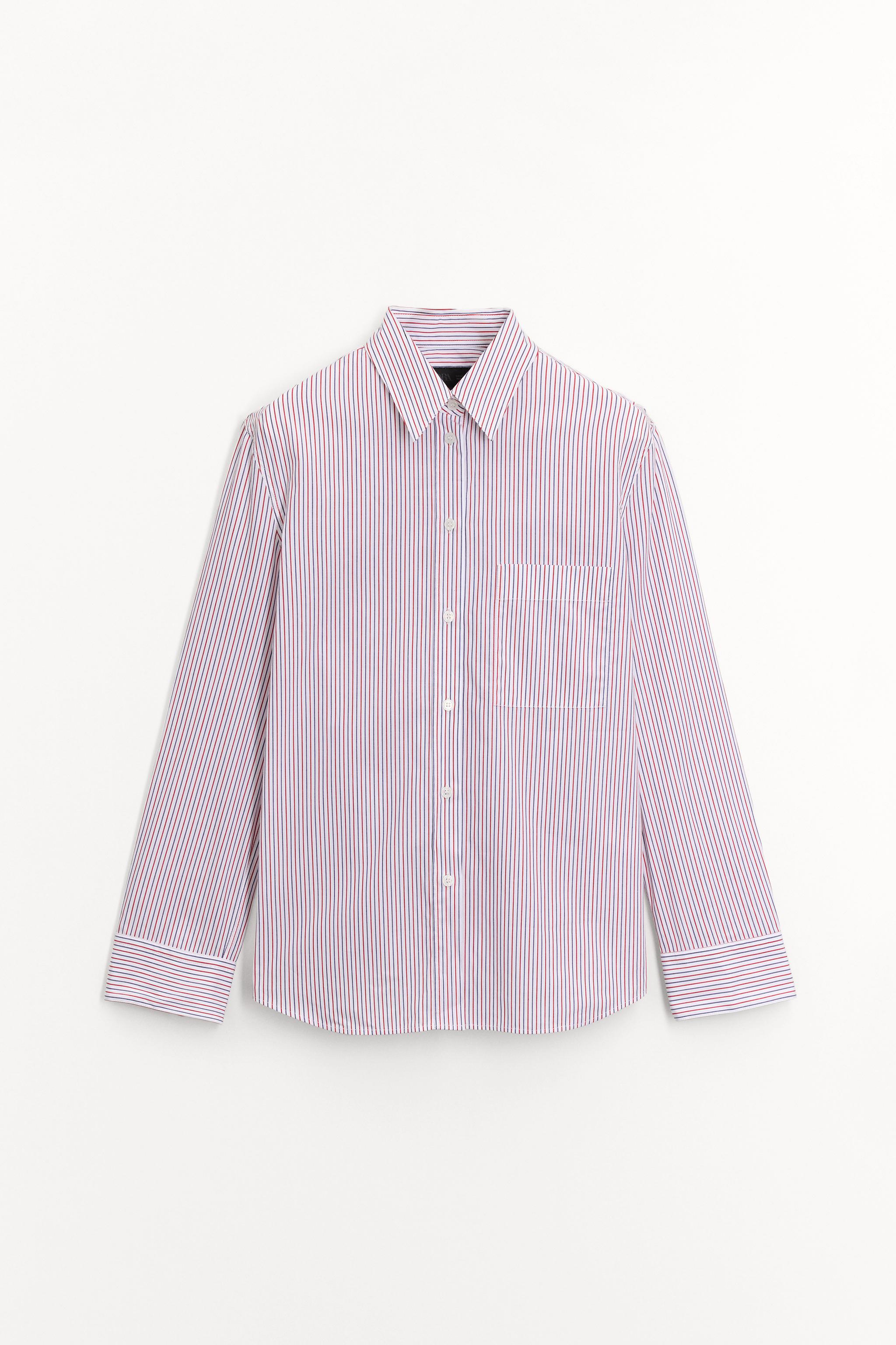 STRIPED POPLIN SHIRT ZW COLLECTION