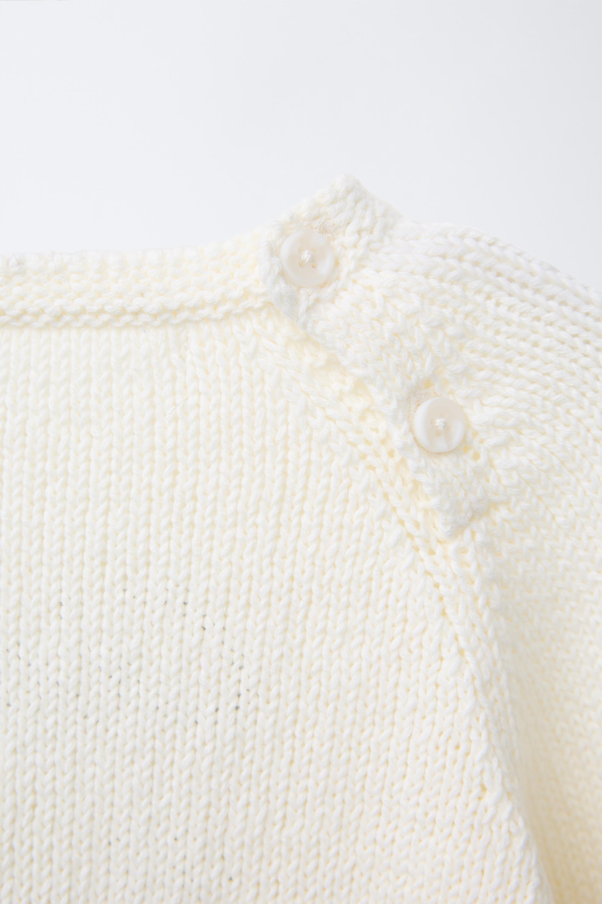 EMBROIDERED TEXT KNIT SWEATER