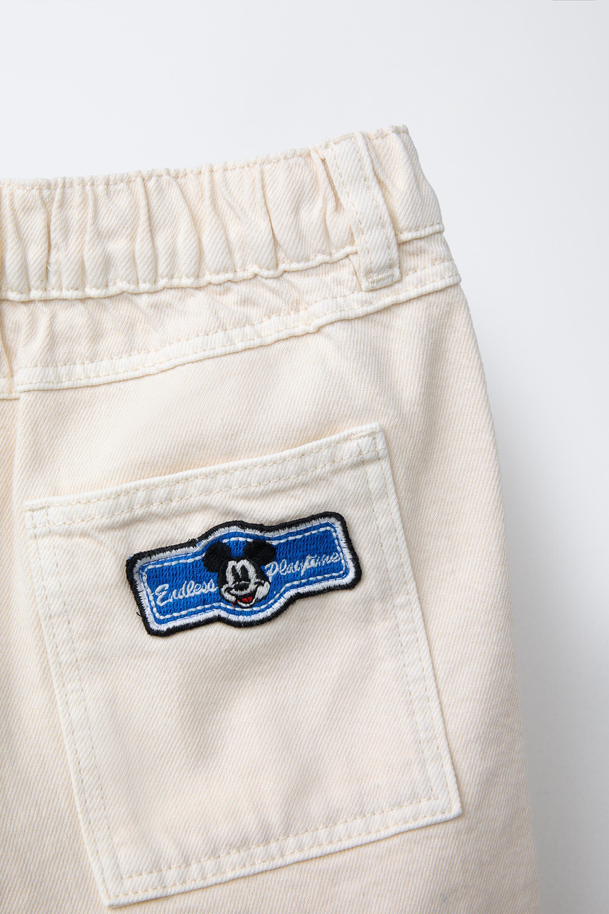 MICKEY MOUSE © DISNEY TWILL BAGGY PANTS WITH PATCHES