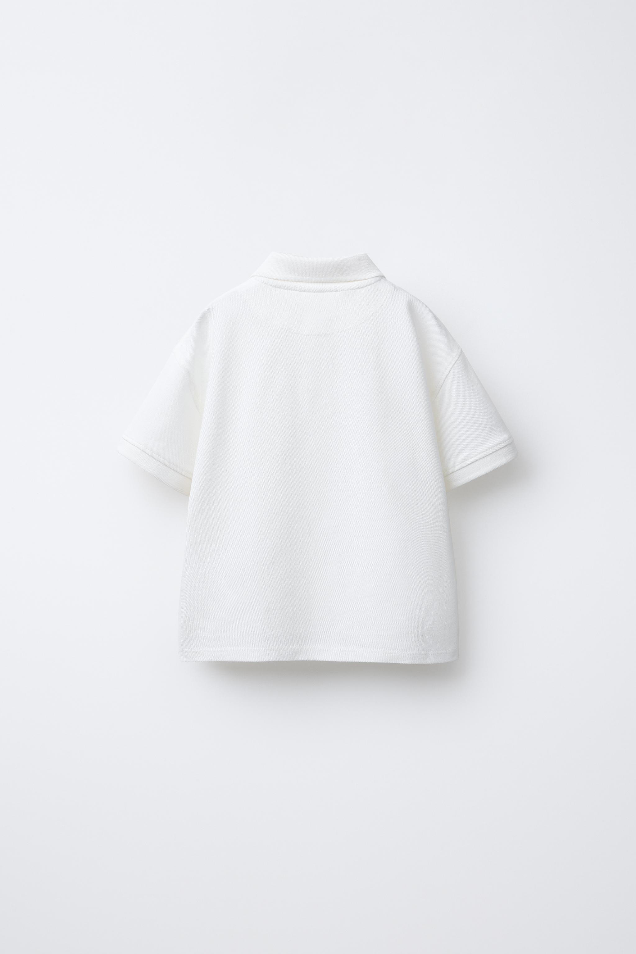 PALM TREE EMBROIDERED POLO SHIRT