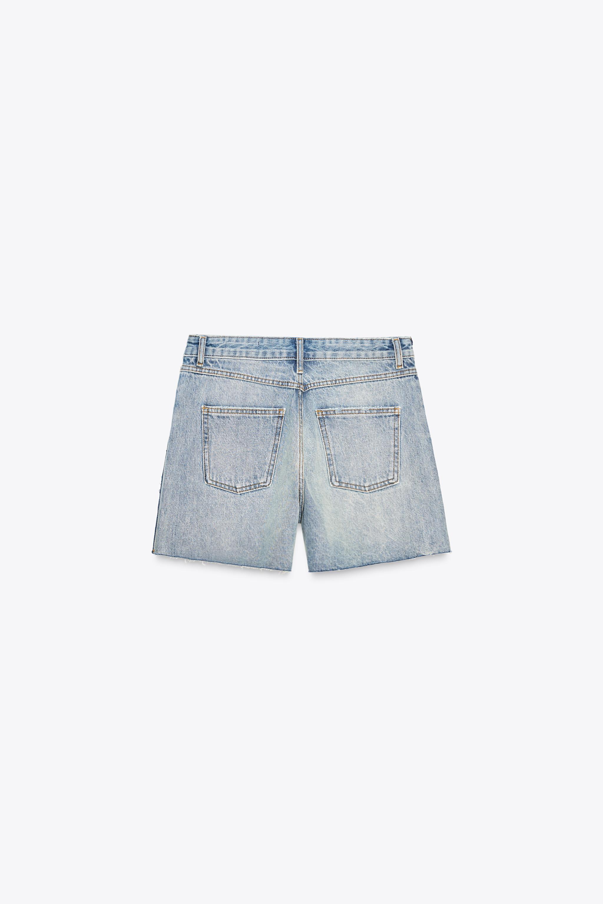 ZW COLLECTION MID-RISE DENIM SHORTS