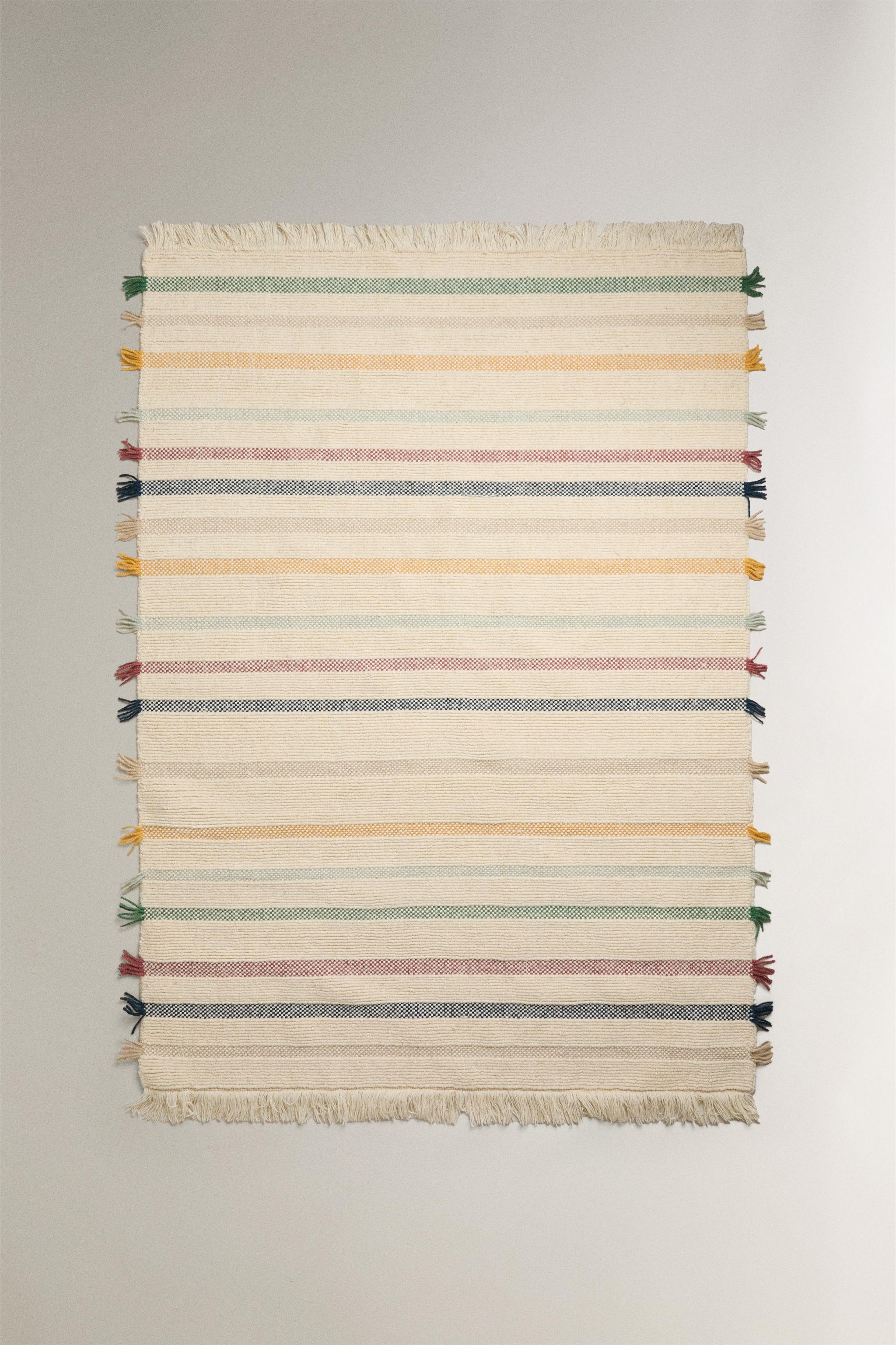 CHILDREN'S MULTICOLORED WOOL AREA RUG