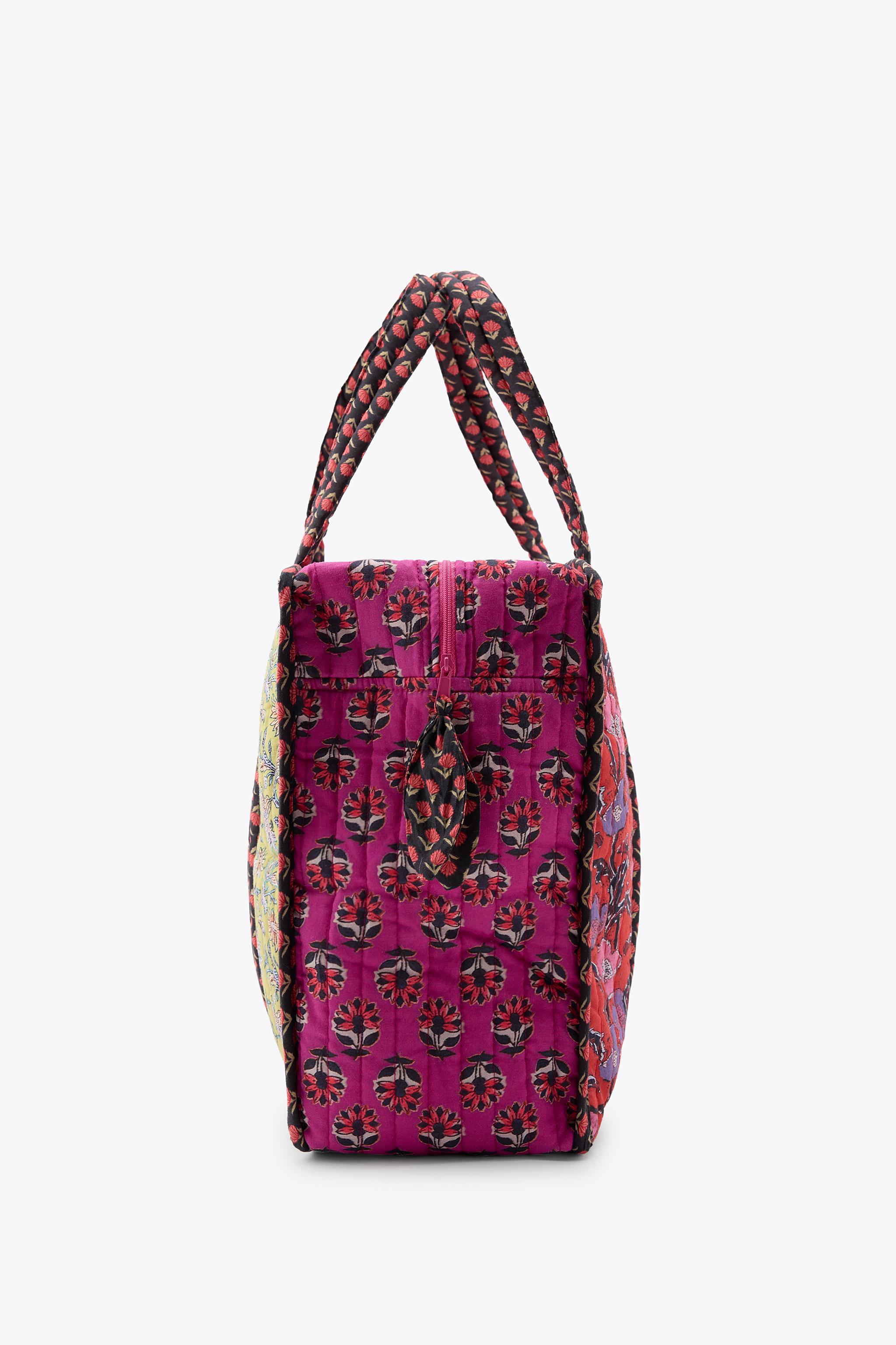 FLORAL PRINT QUILTED BAG