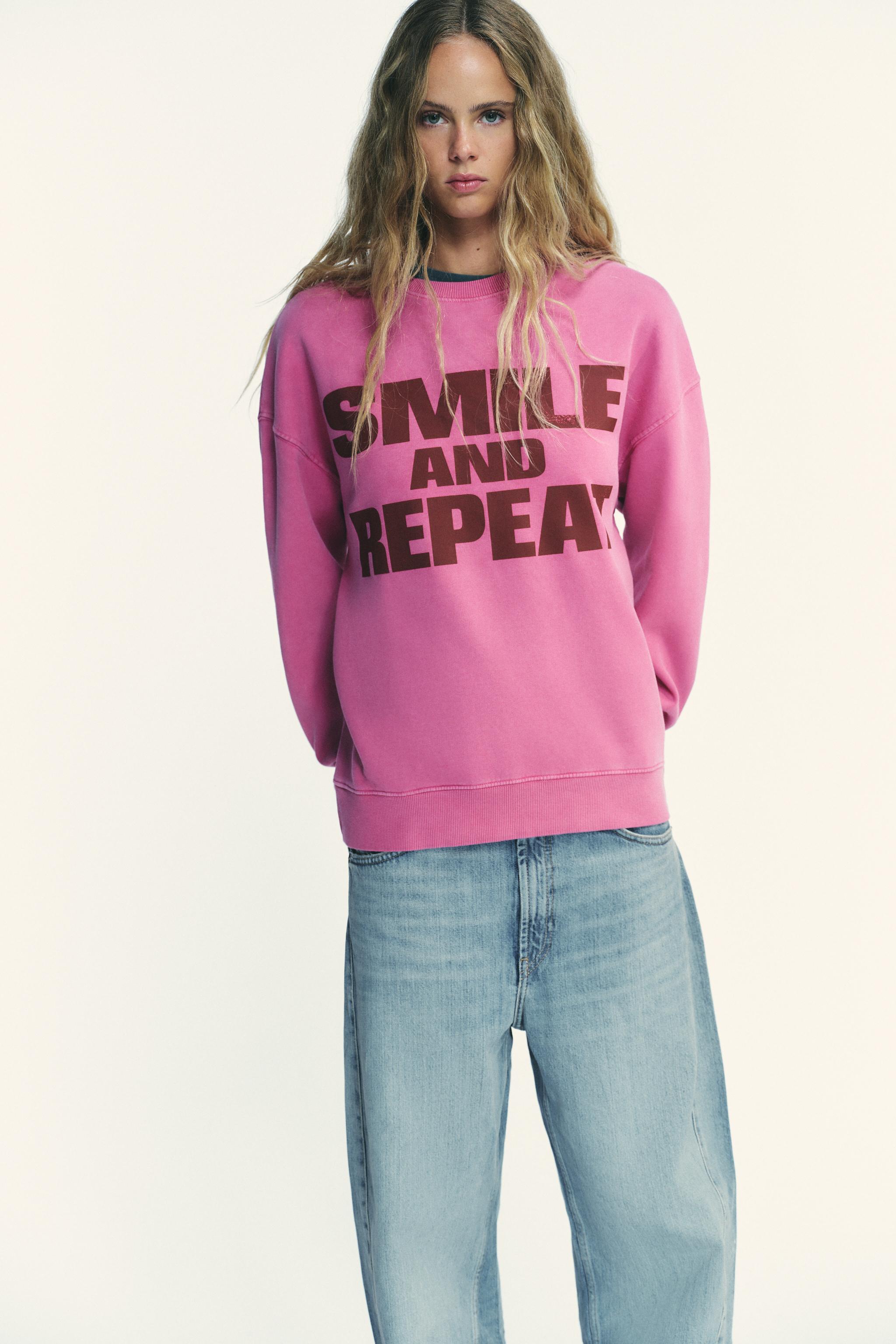 SMILEY® WASHED EFFECT SWEATSHIRT