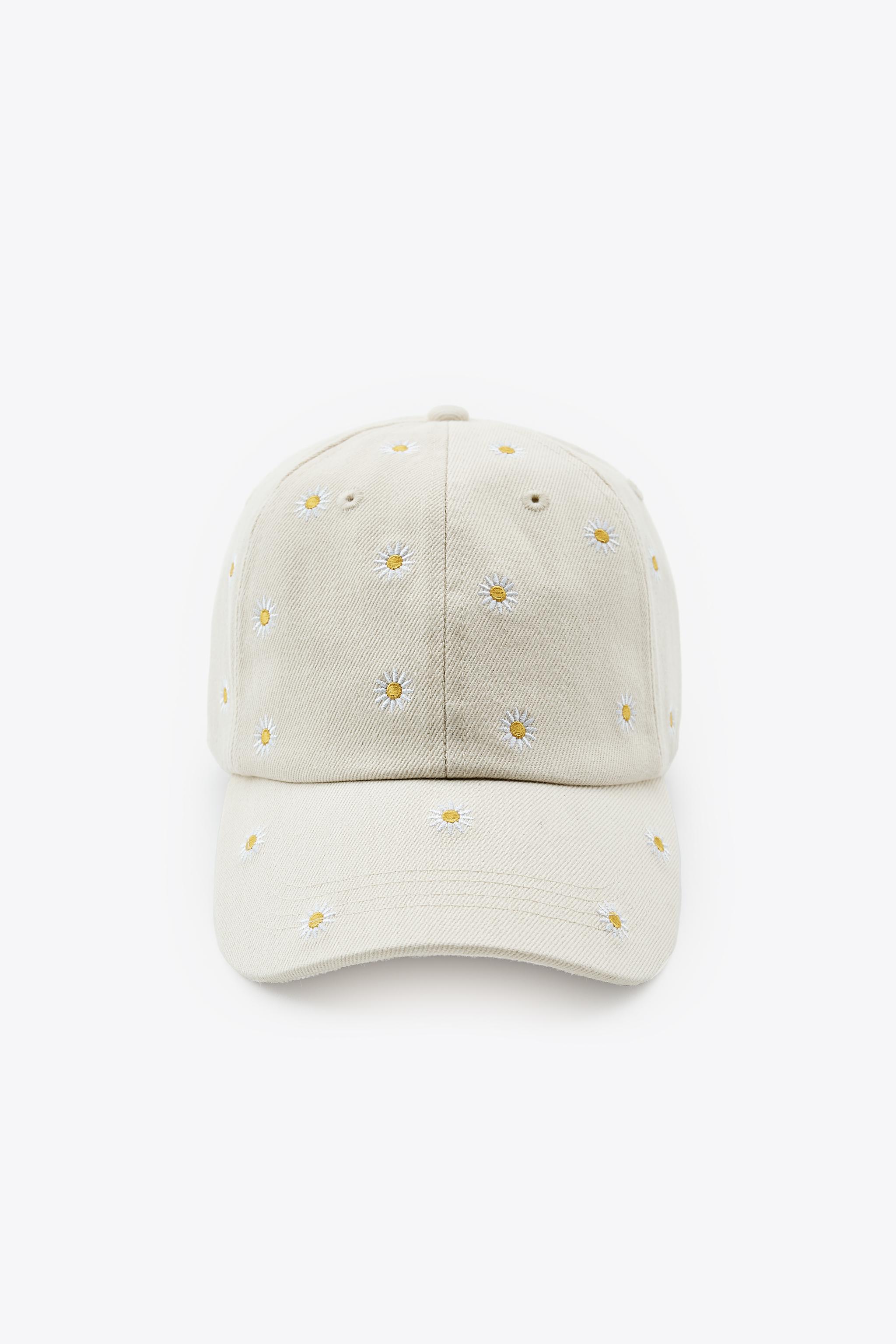 FLORAL EMBROIDERY TWILL CAP