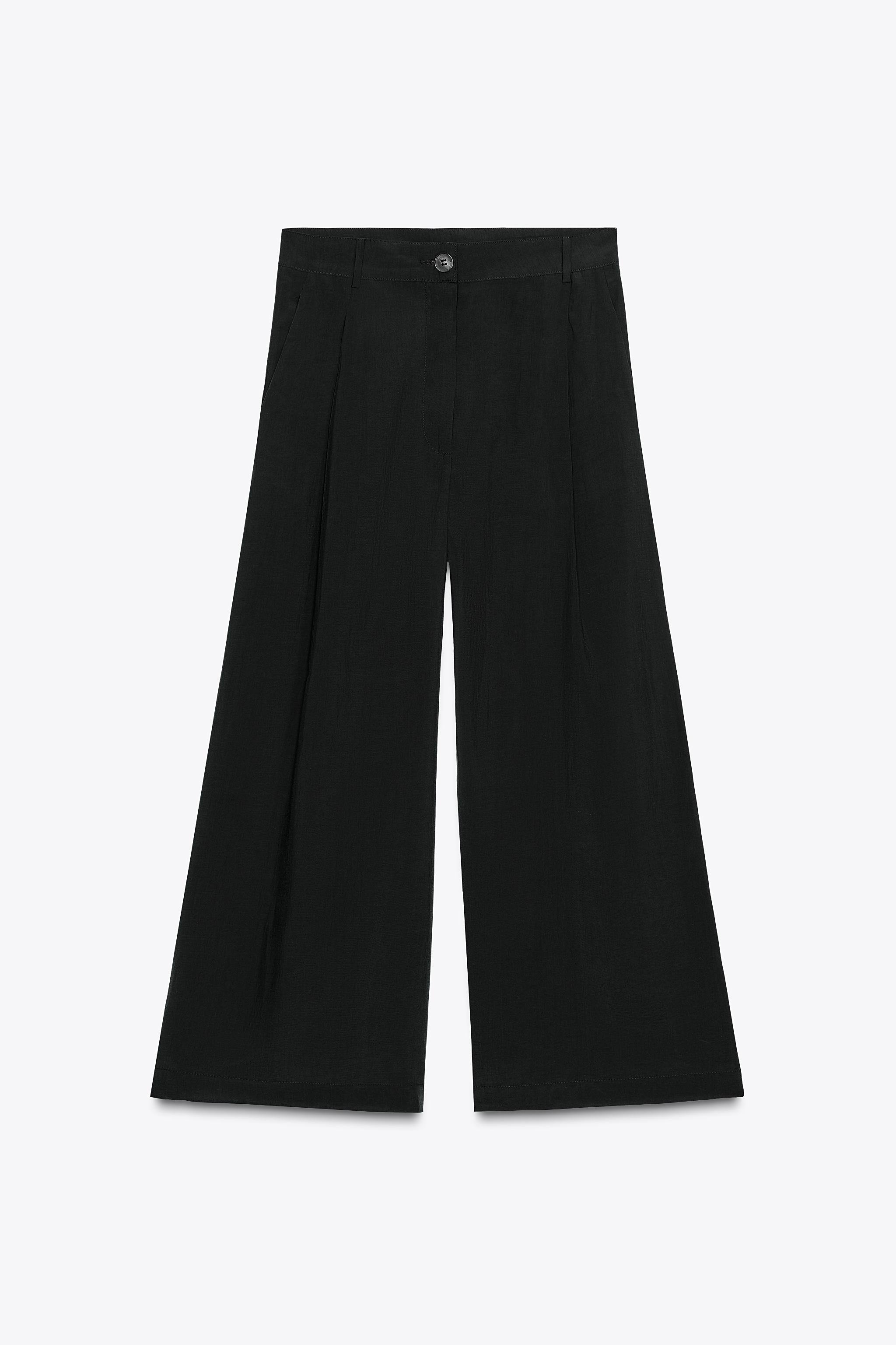 ZW COLLECTION CROPPED PLEATED PANTS