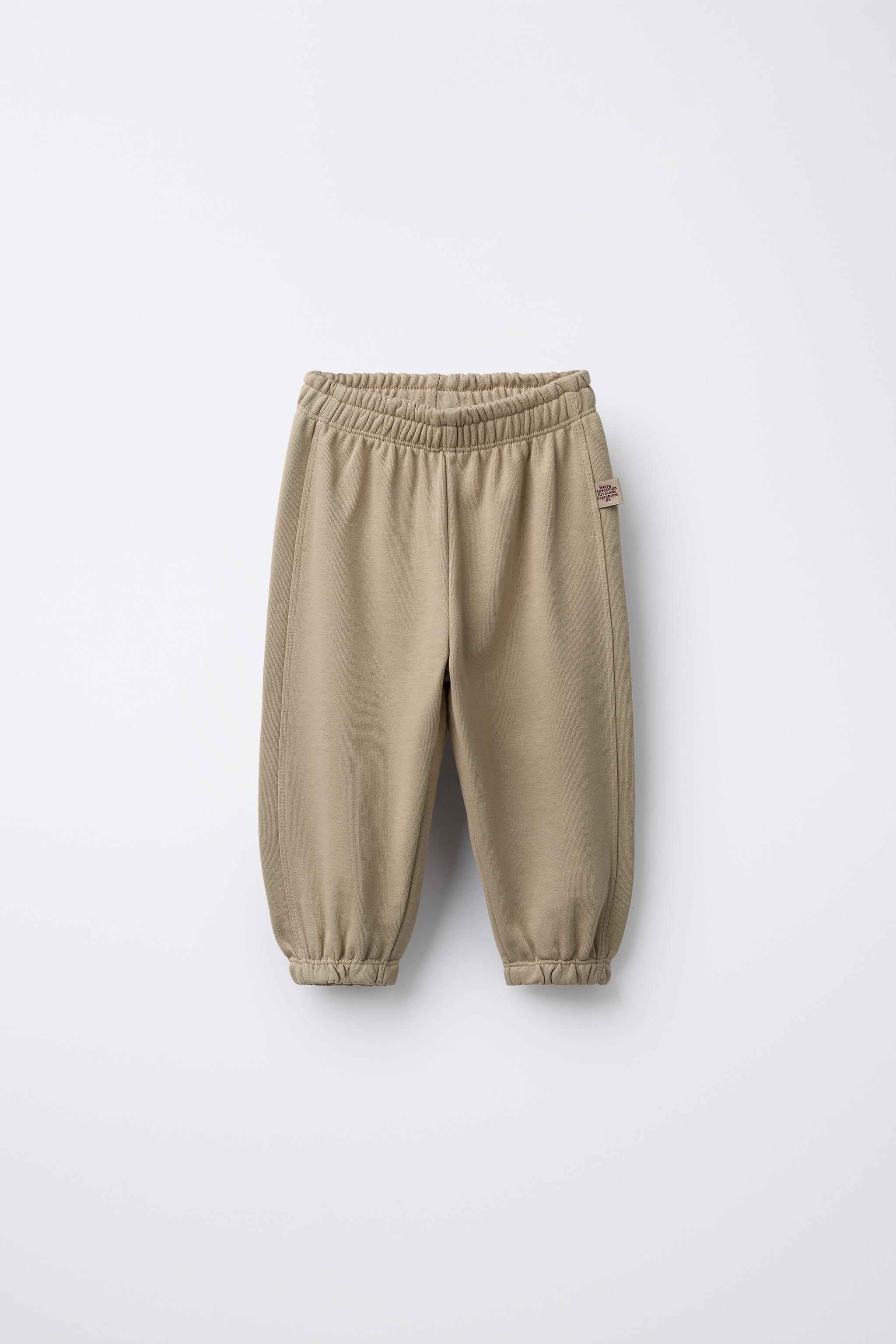 TWO-PACK OF PLUSH JOGGER PANTS WITH LABEL