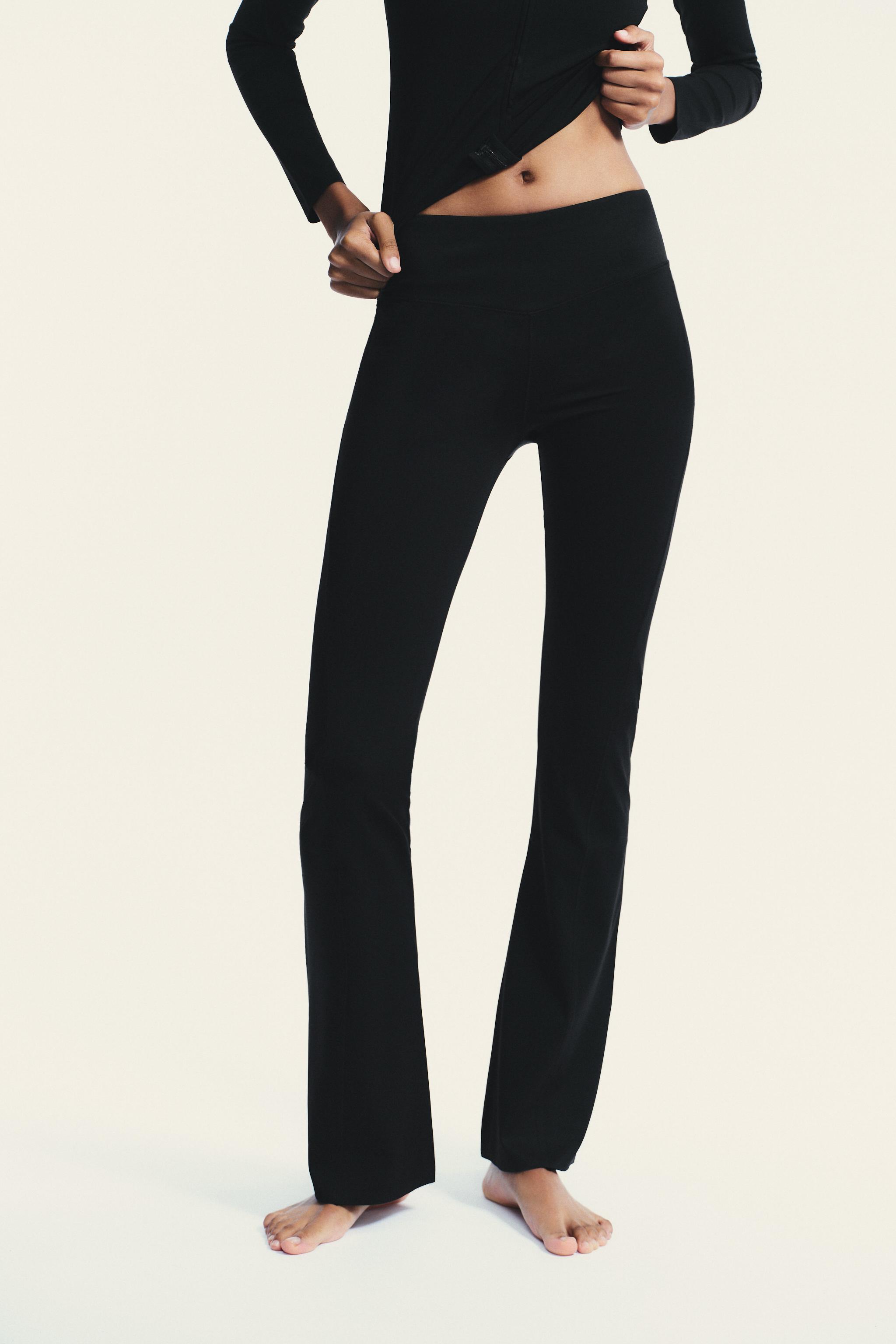 SEAMLESS NYLON FLARE PANTS