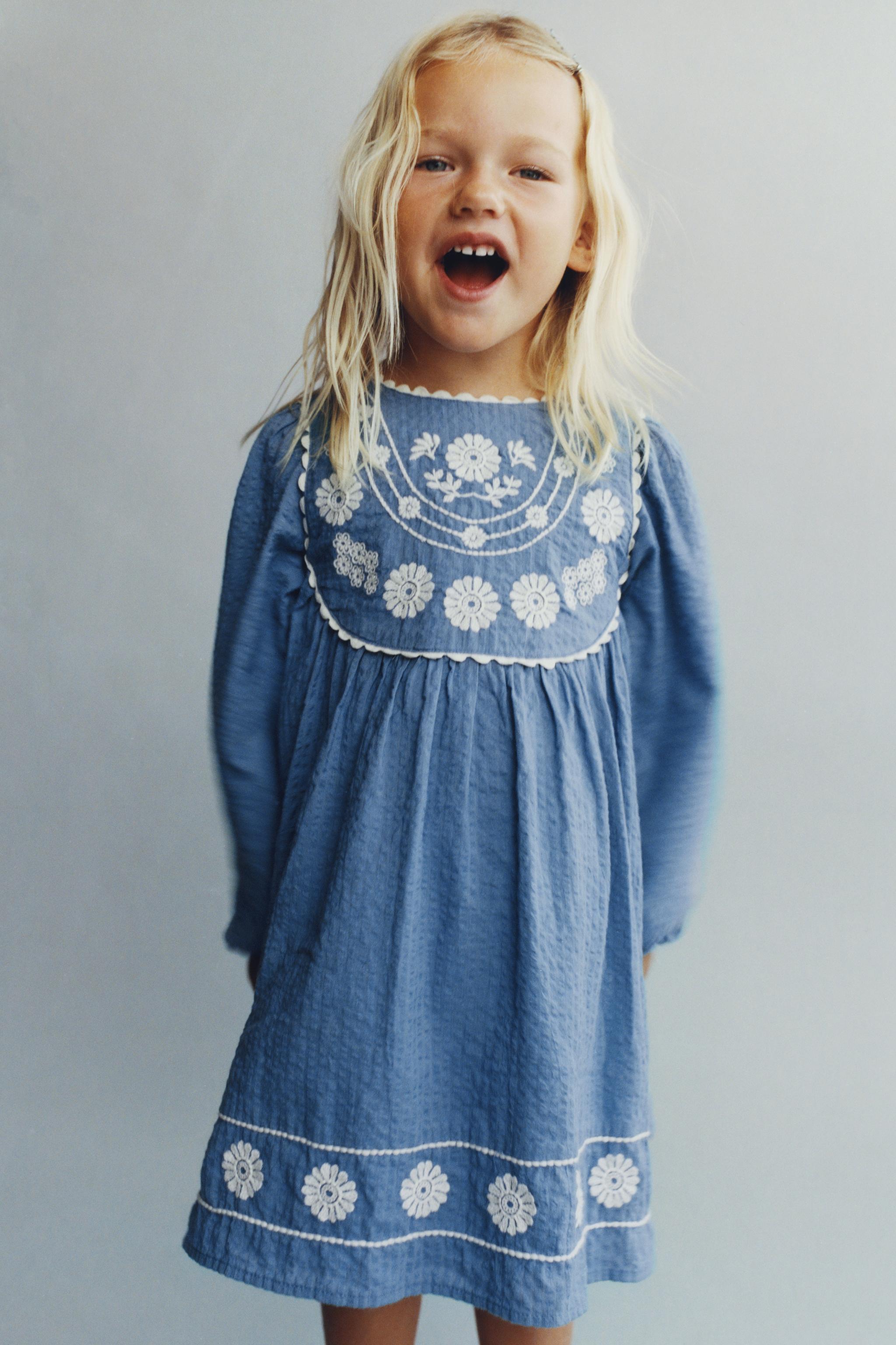 EMBROIDERED FLORAL DRESS