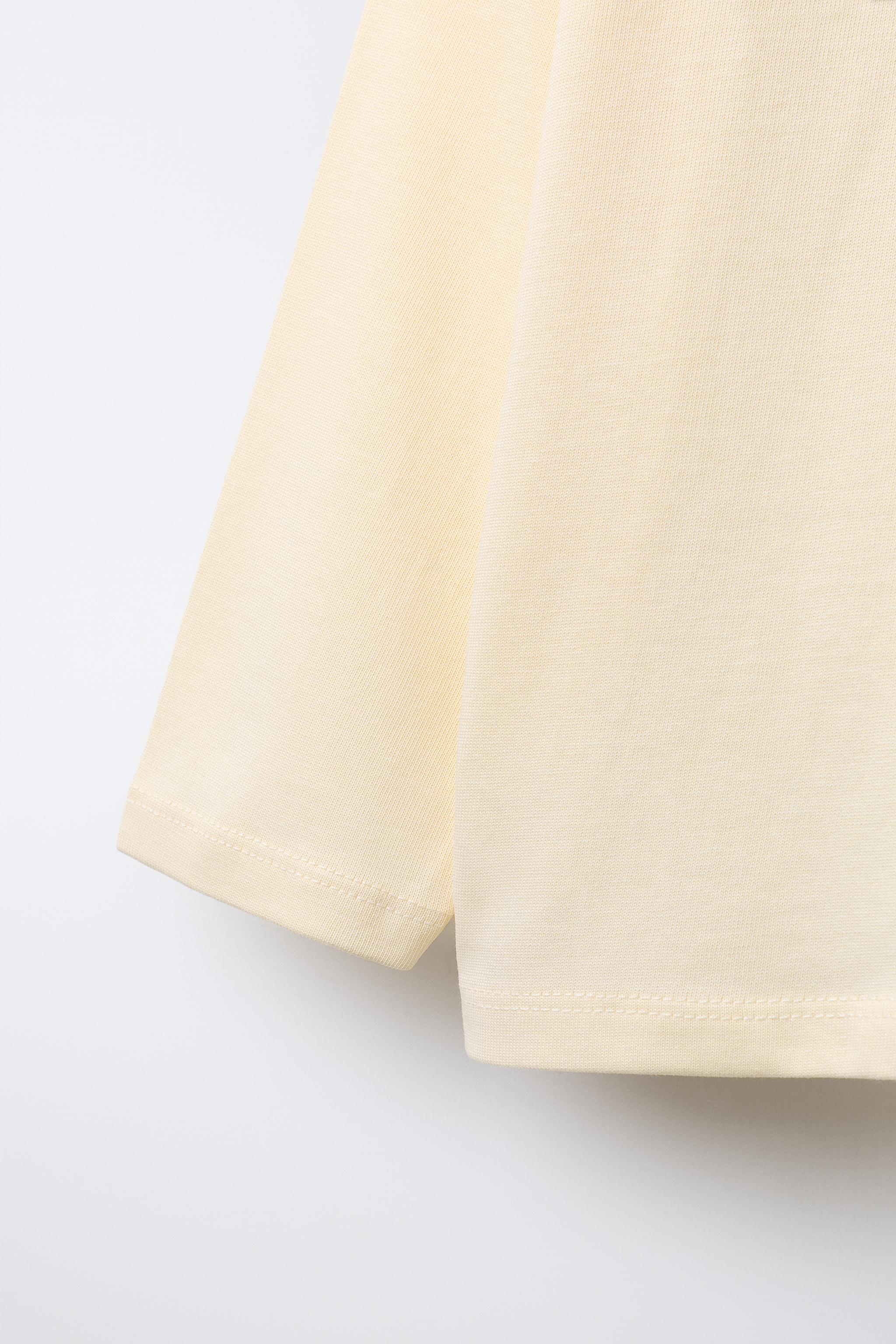 FLOCKED TEXT T-SHIRT