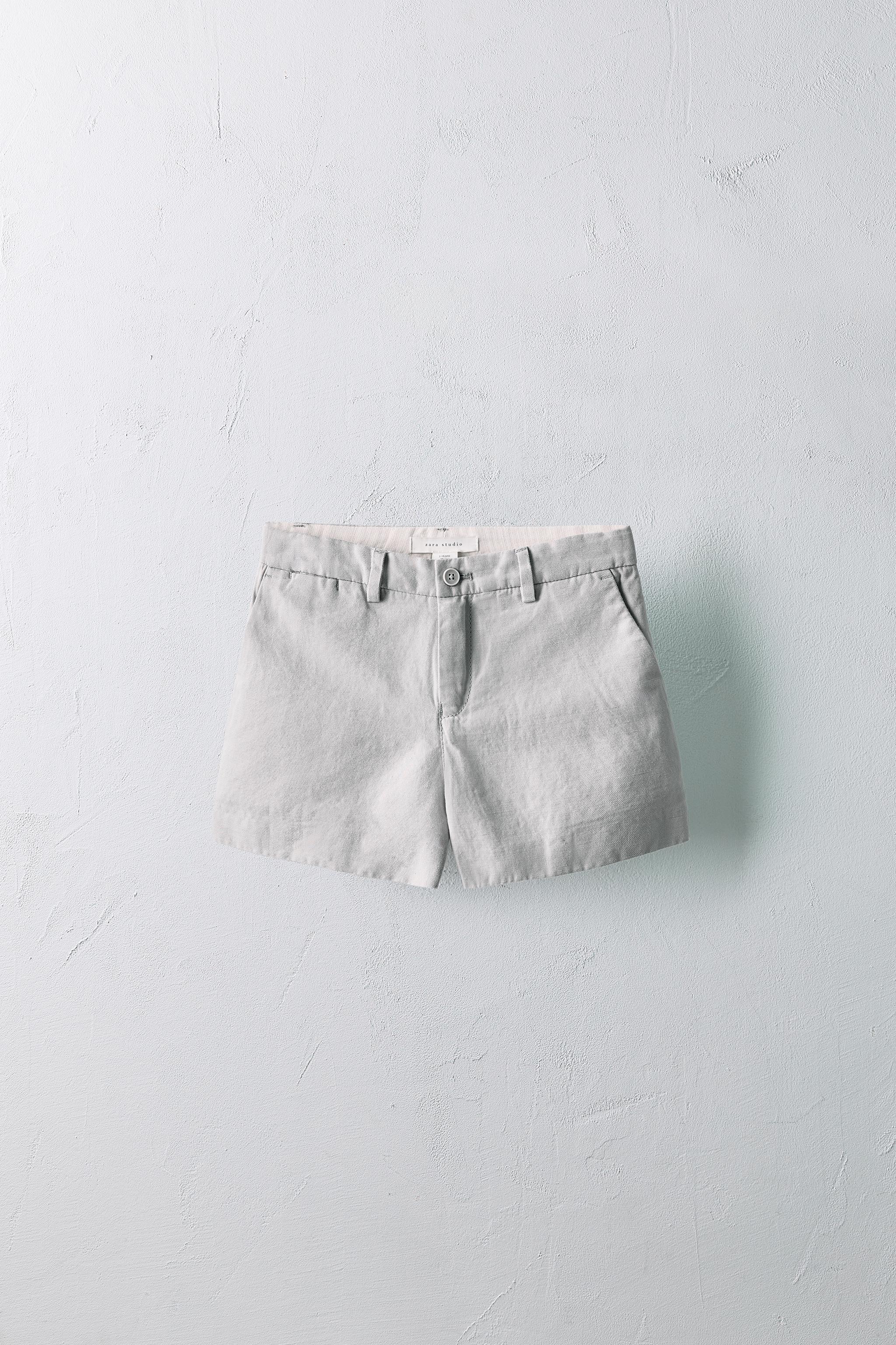 2-5 YEARS/ LIMITED EDITION LINEN BERMUDA SHORTS