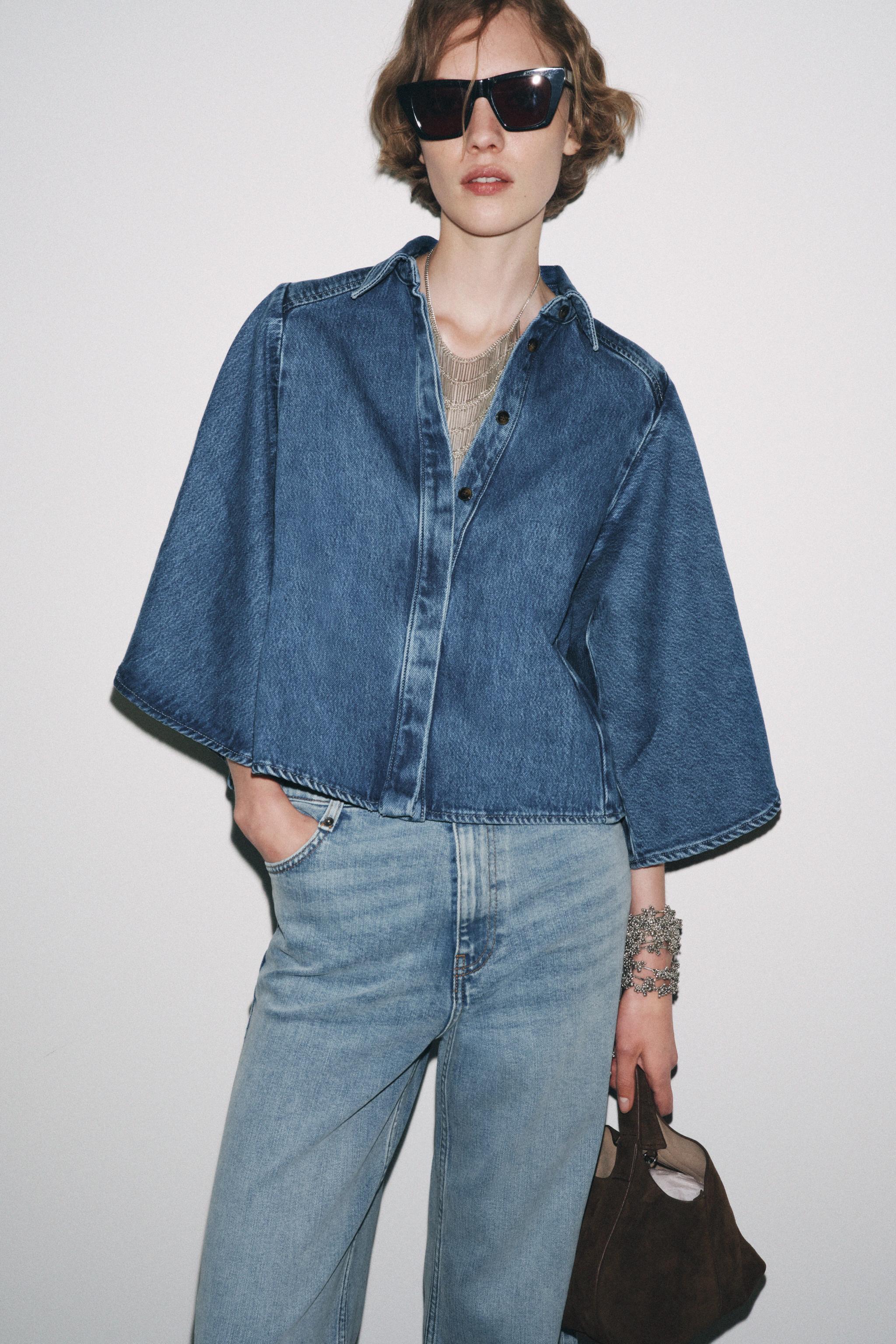 ZW COLLECTION KIMONO DENIM SHIRT