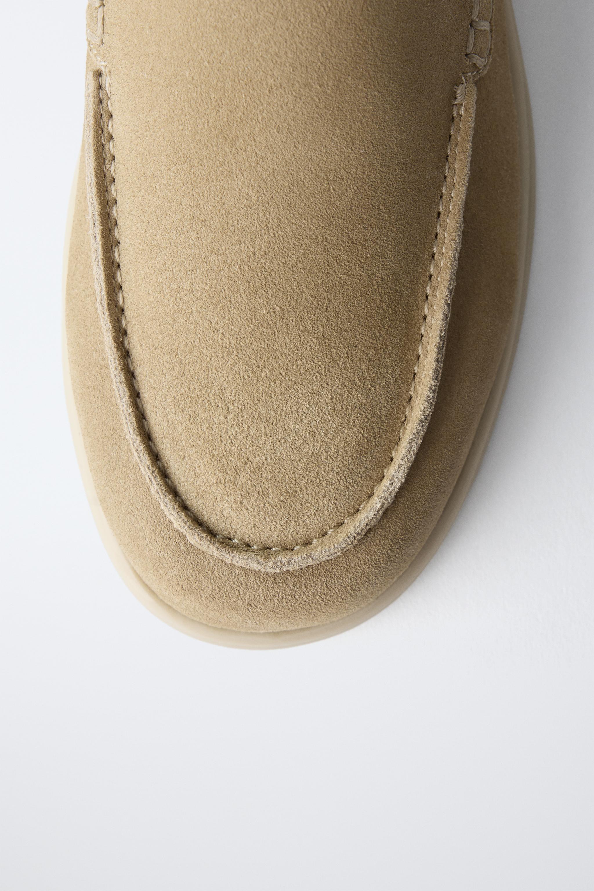 SPLIT LEATHER DECK SHOES