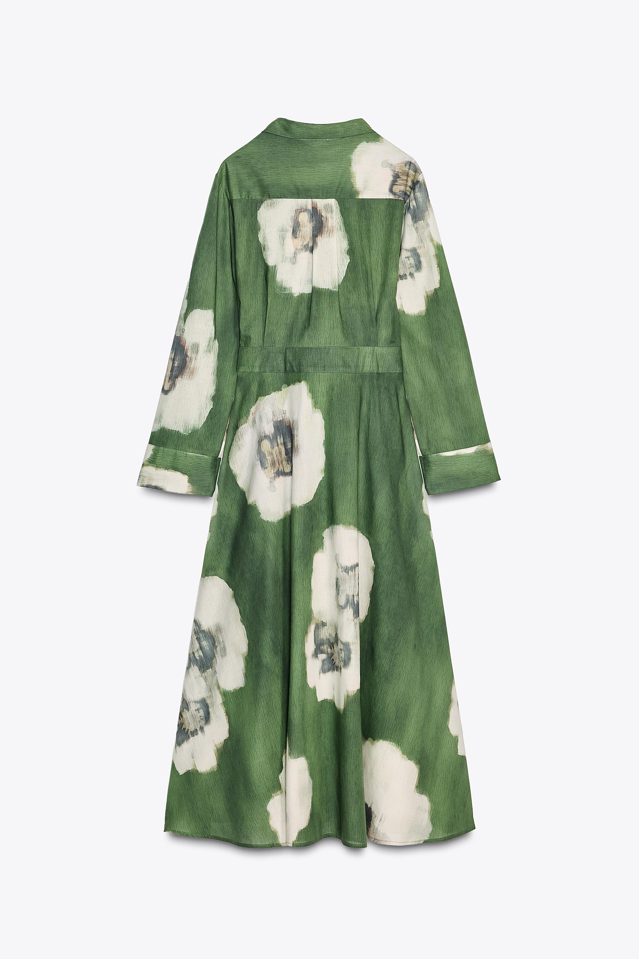 ZW COLLECTION PRINTED SHIRT DRESS