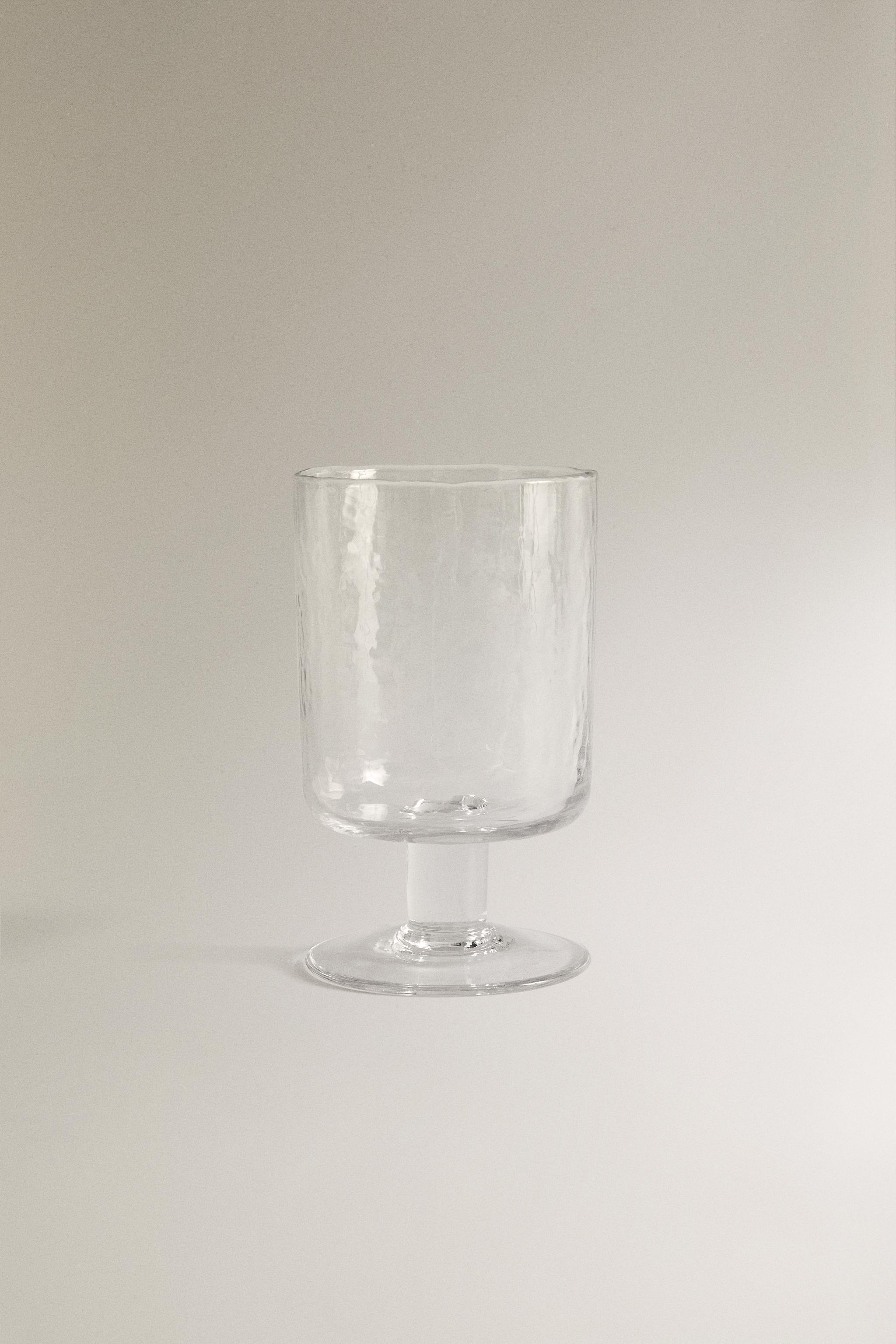 HAMMERED GLASS TUMBLER