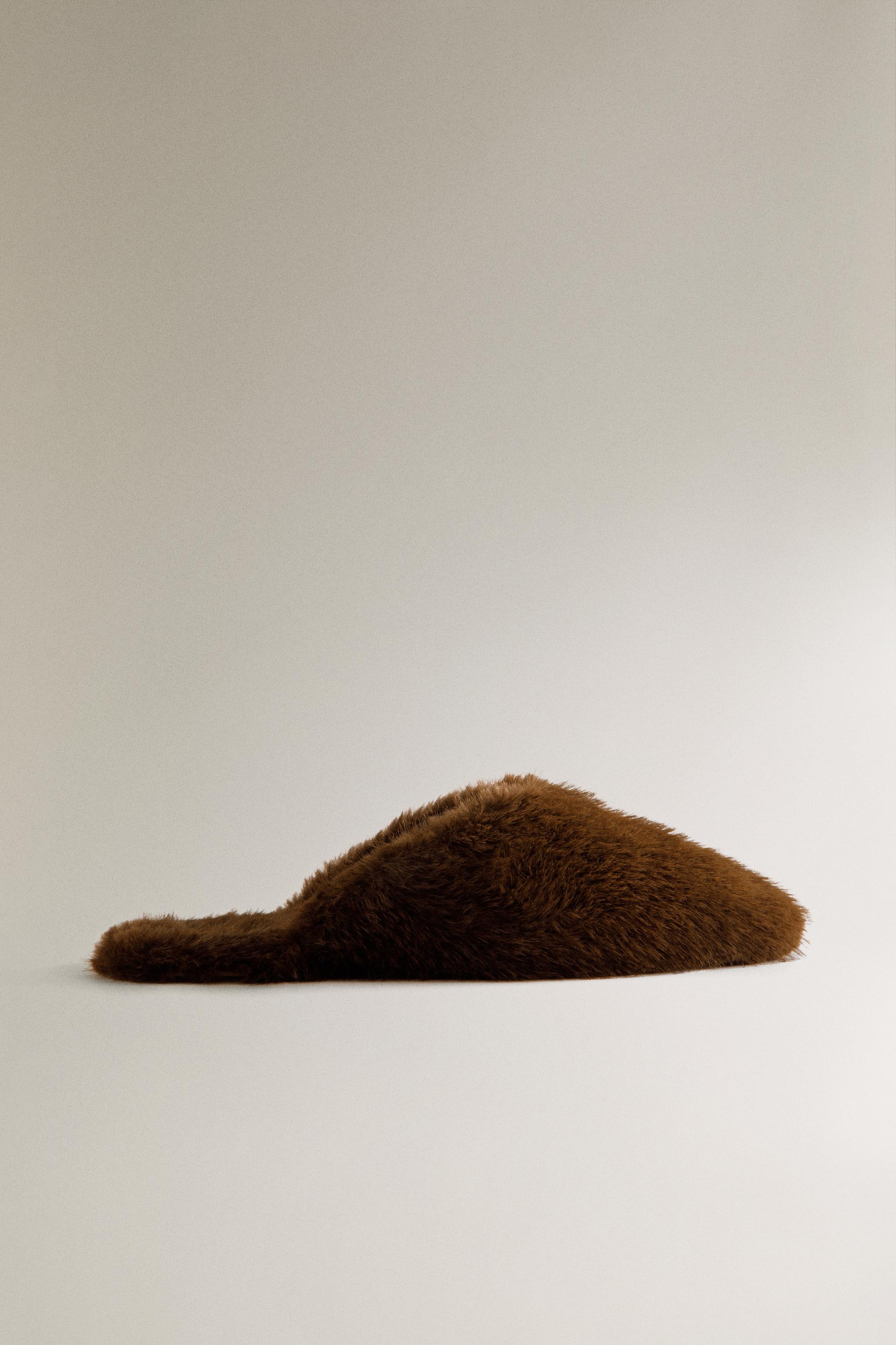 FAUX FUR MULE SLIPPERS