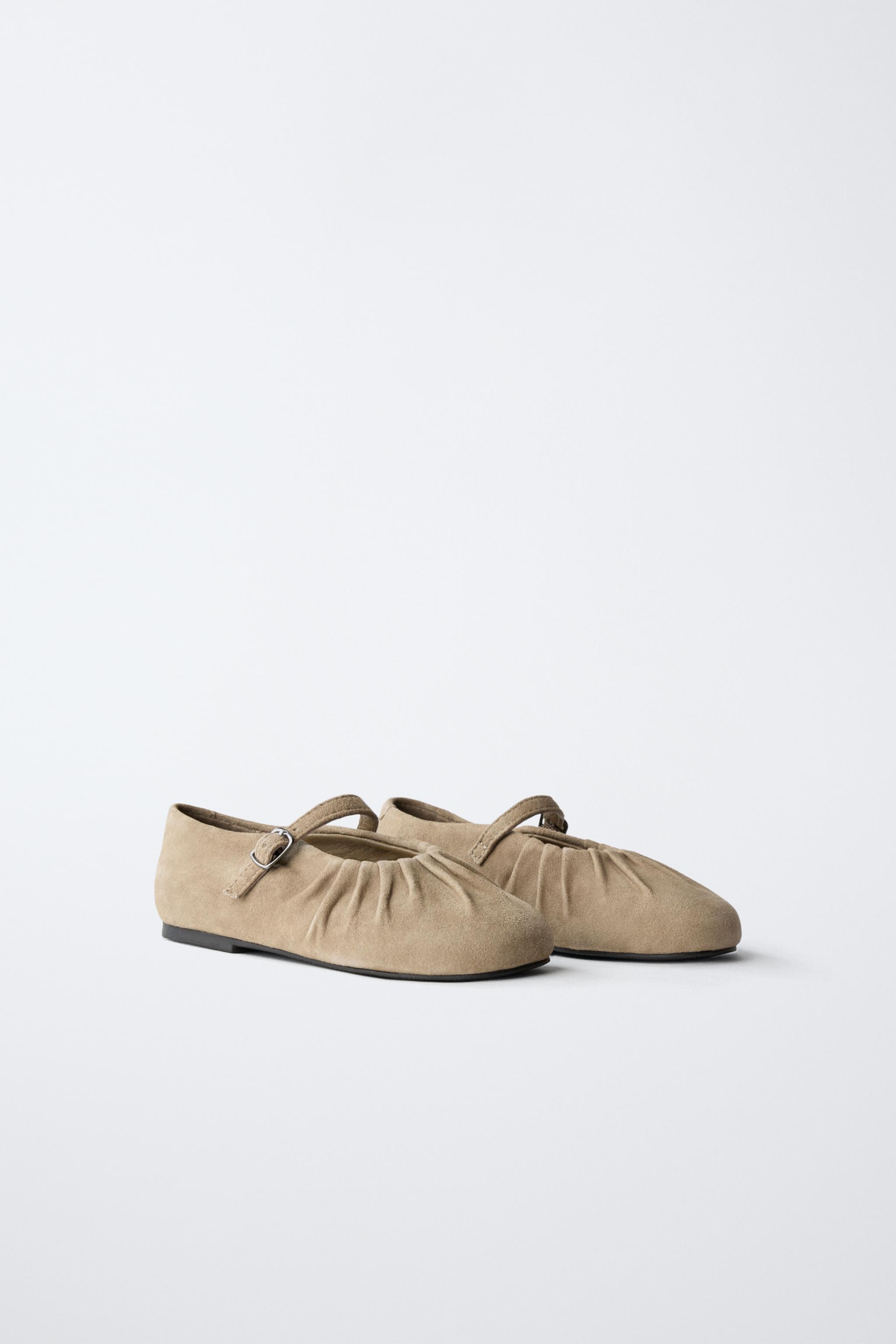 LEATHER BALLET FLATS