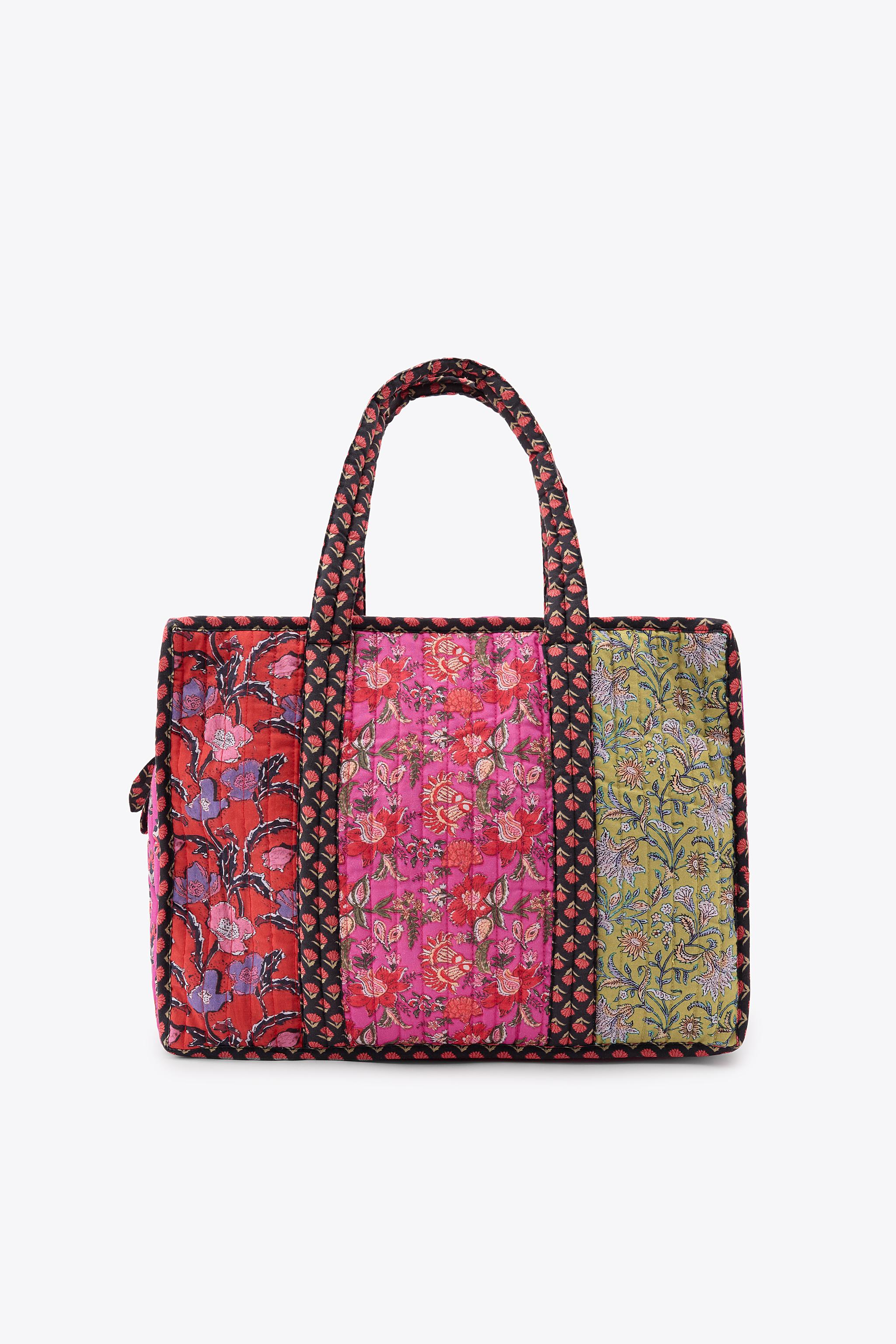 FLORAL PRINT QUILTED BAG