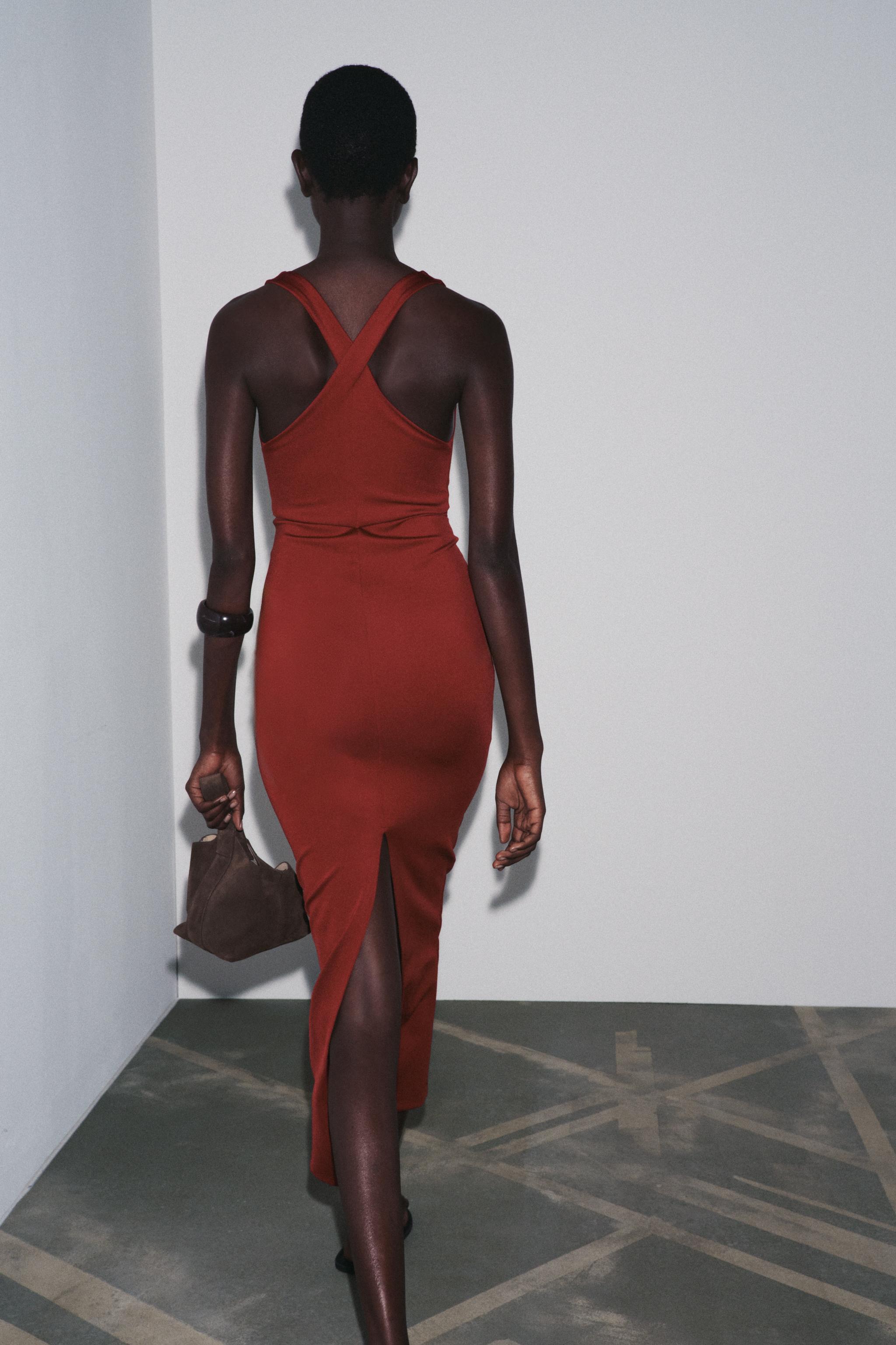 LONG POLYAMIDE DRESS