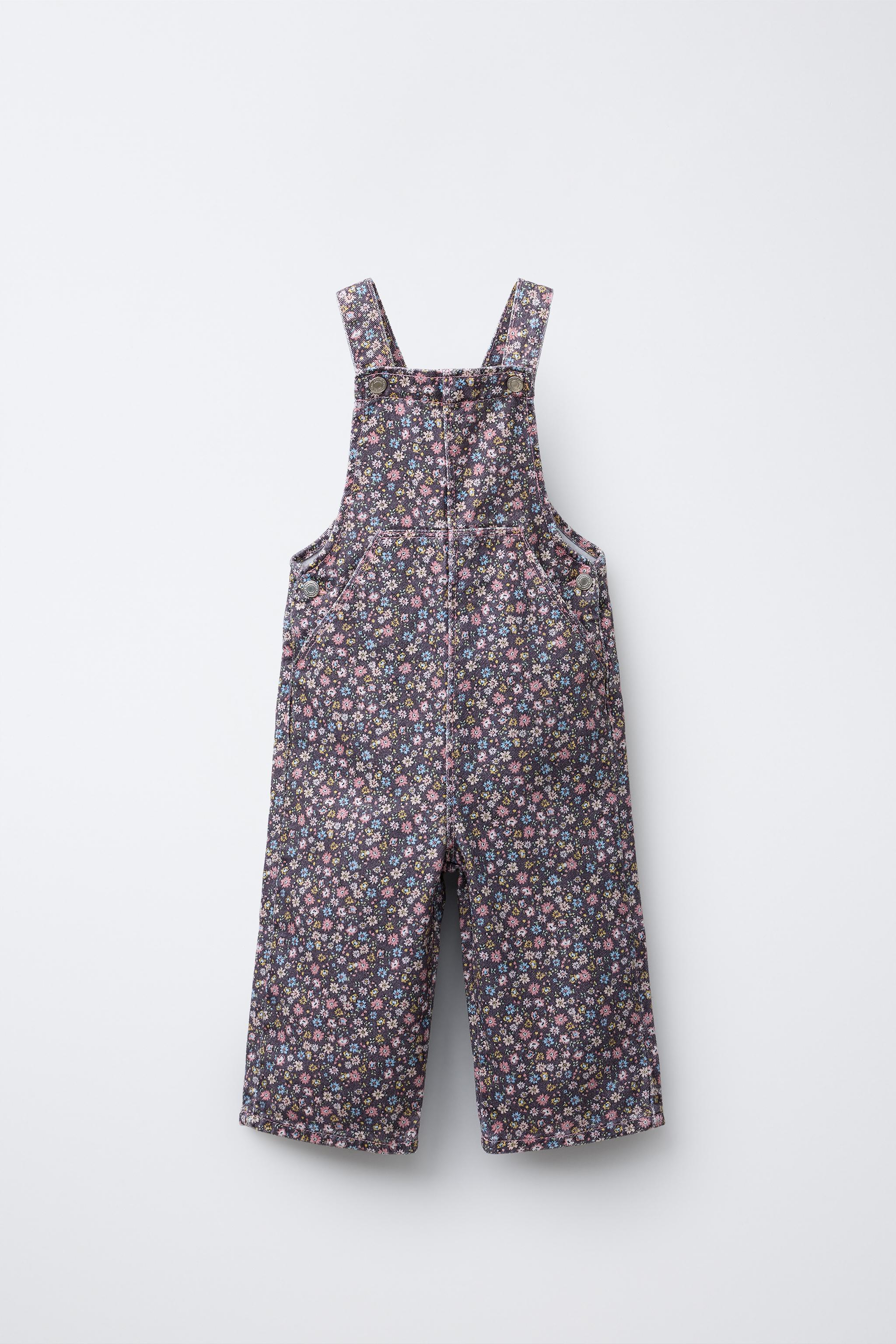 FLORAL PRINT OVERALLS