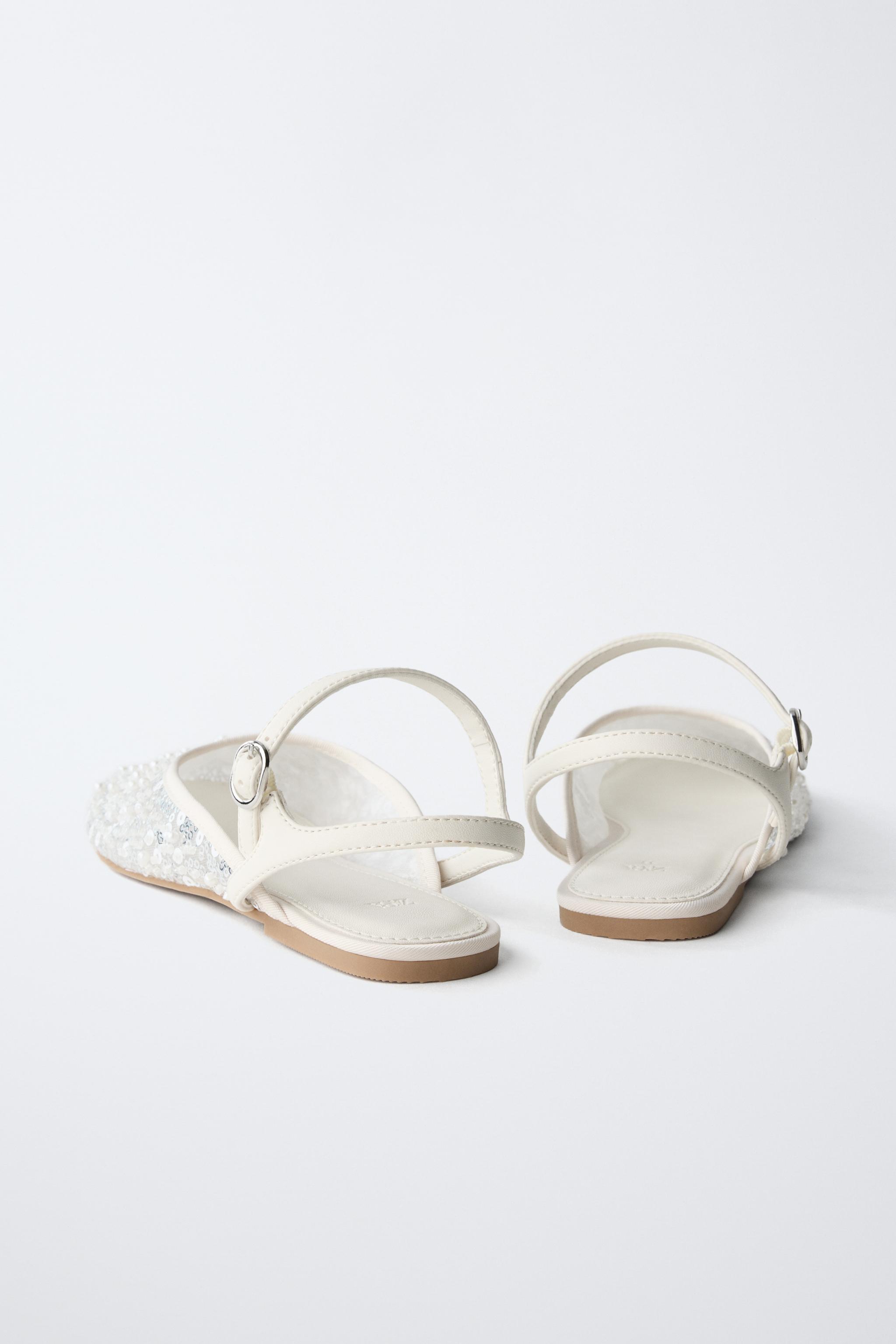 PEARL FANTASY SLINGBACK BALLET FLATS
