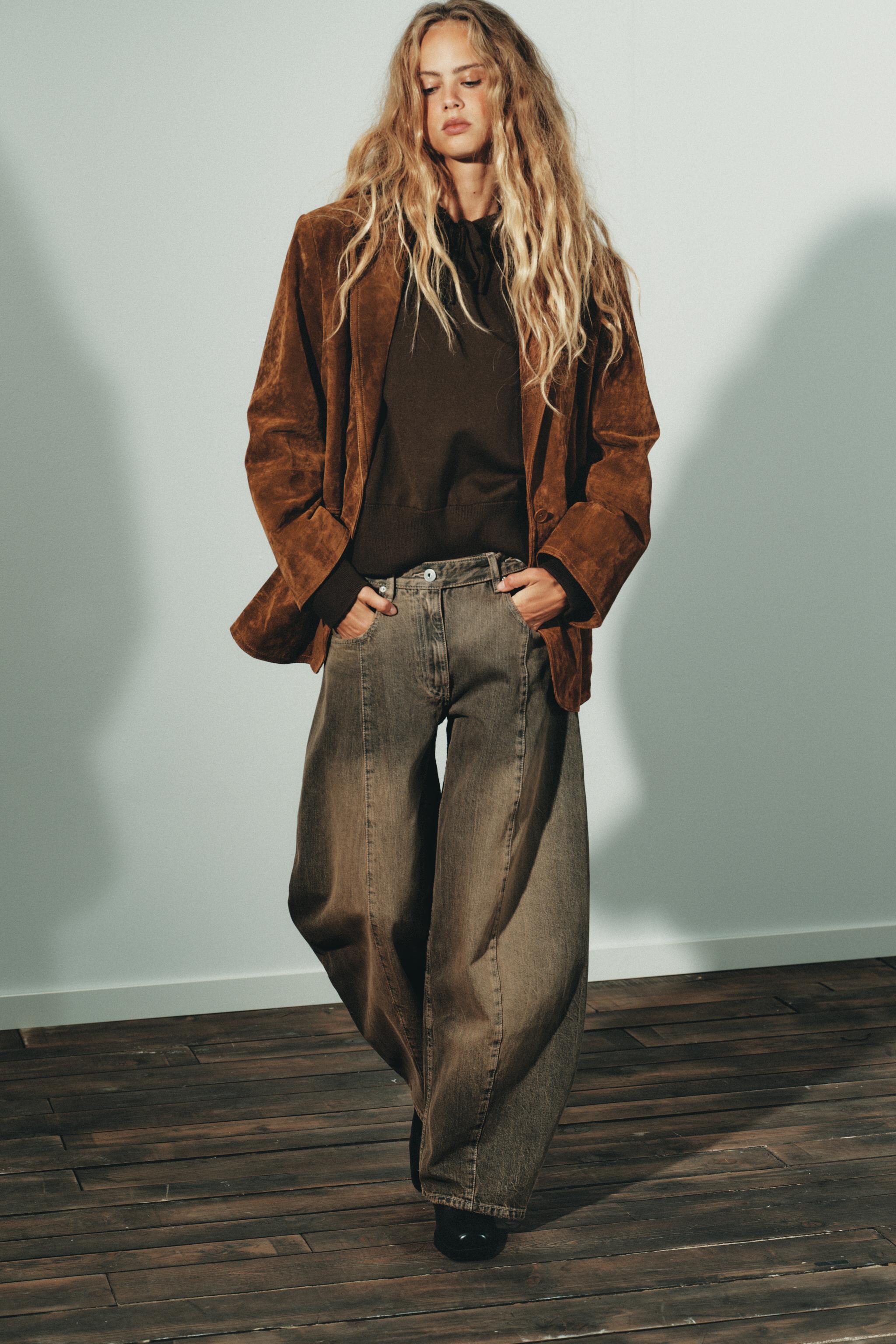 TRF OVERSIZE HIGH WAISTED JEANS