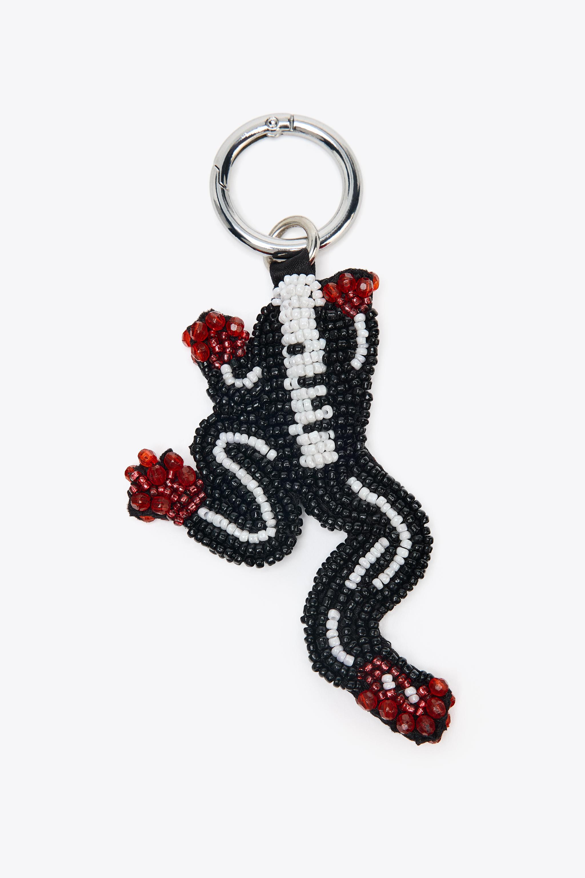 BEADED FROG CHARM