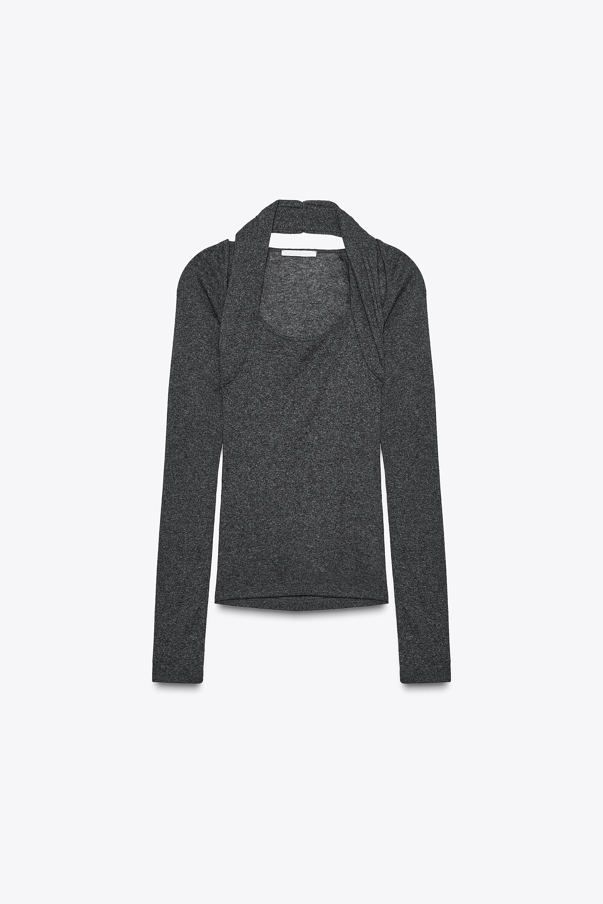 HALTER DOUBLE BOLERO T-SHIRT