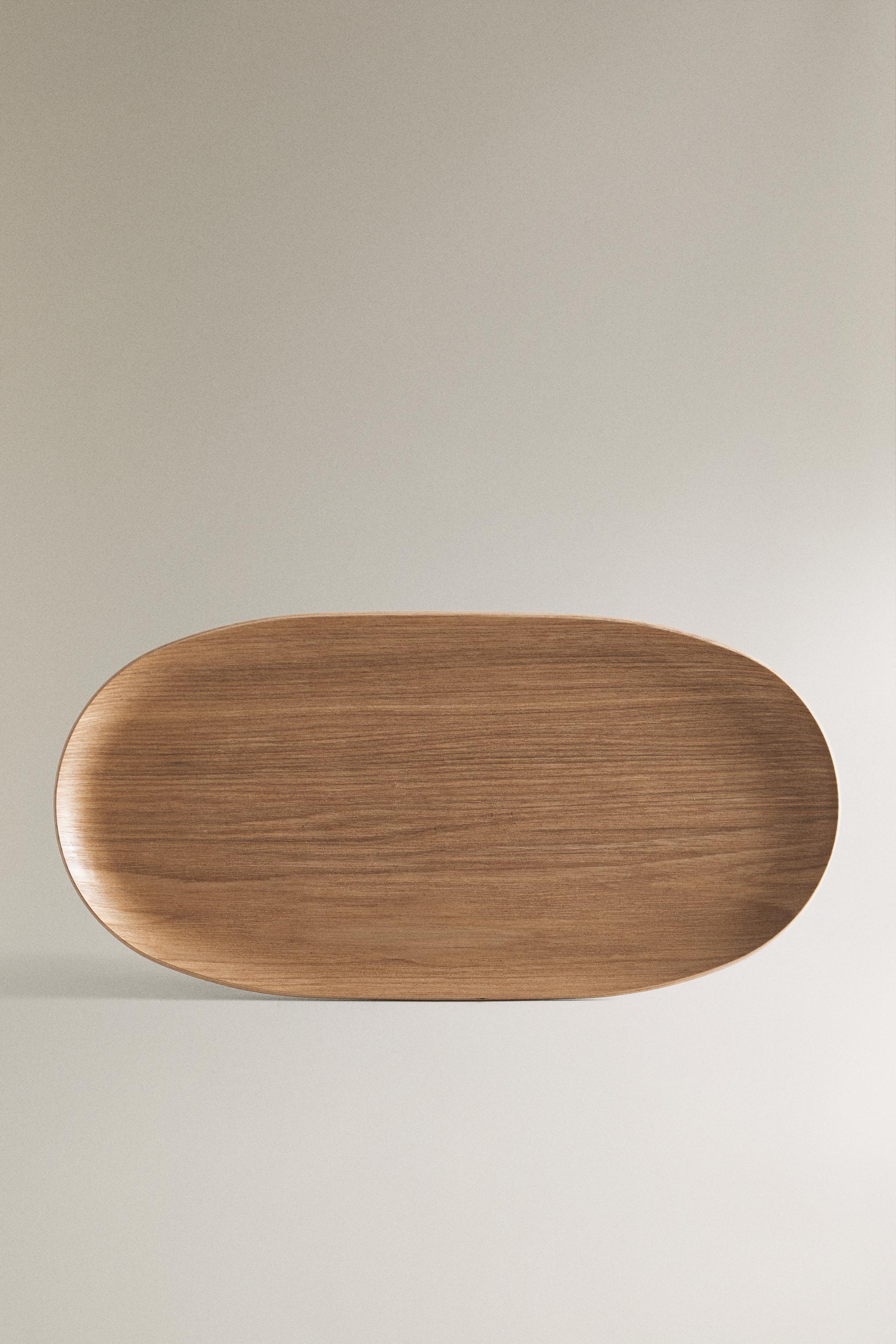OVAL WOODEN TRAY