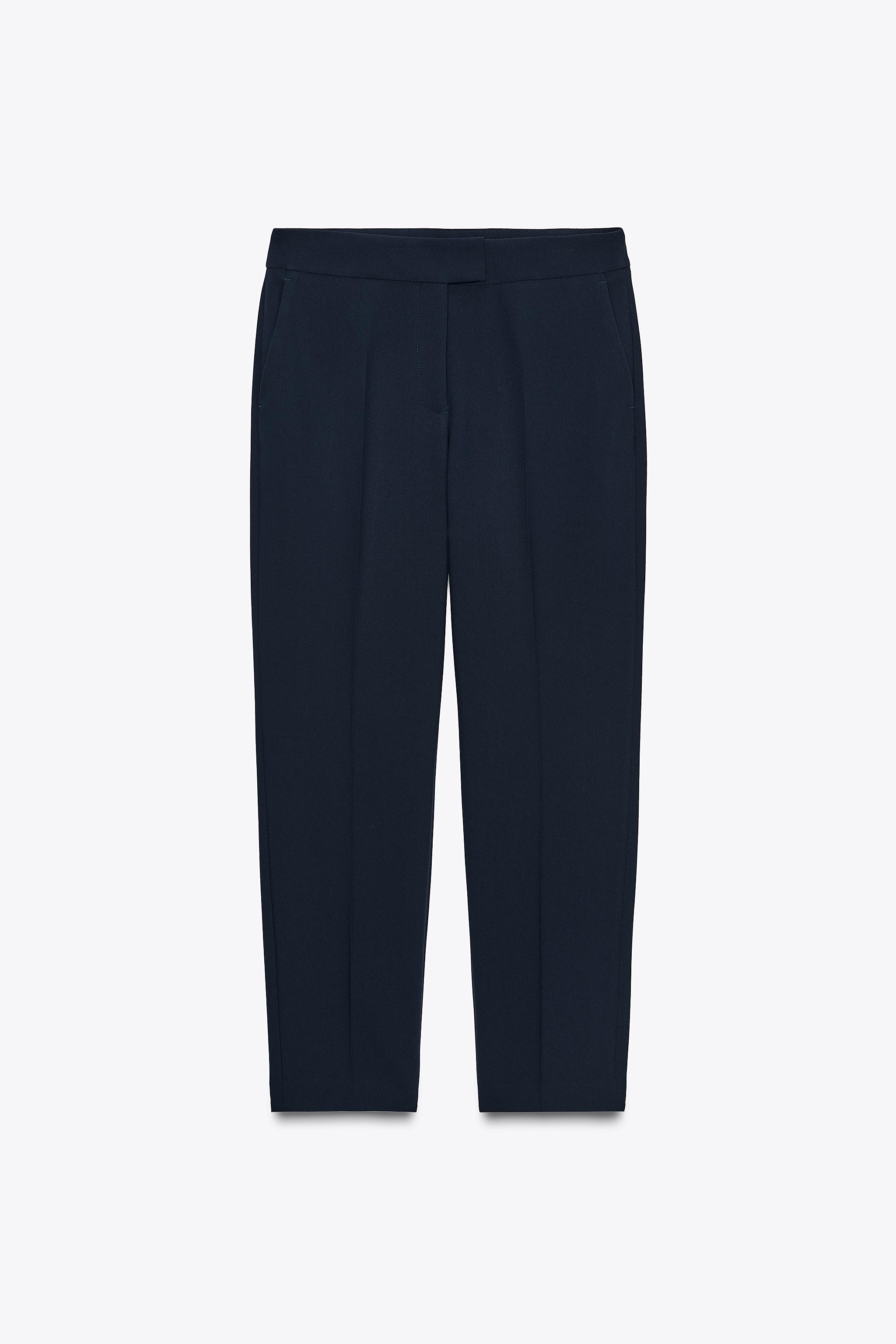 HIGH-WAISTED SLIM PANTS