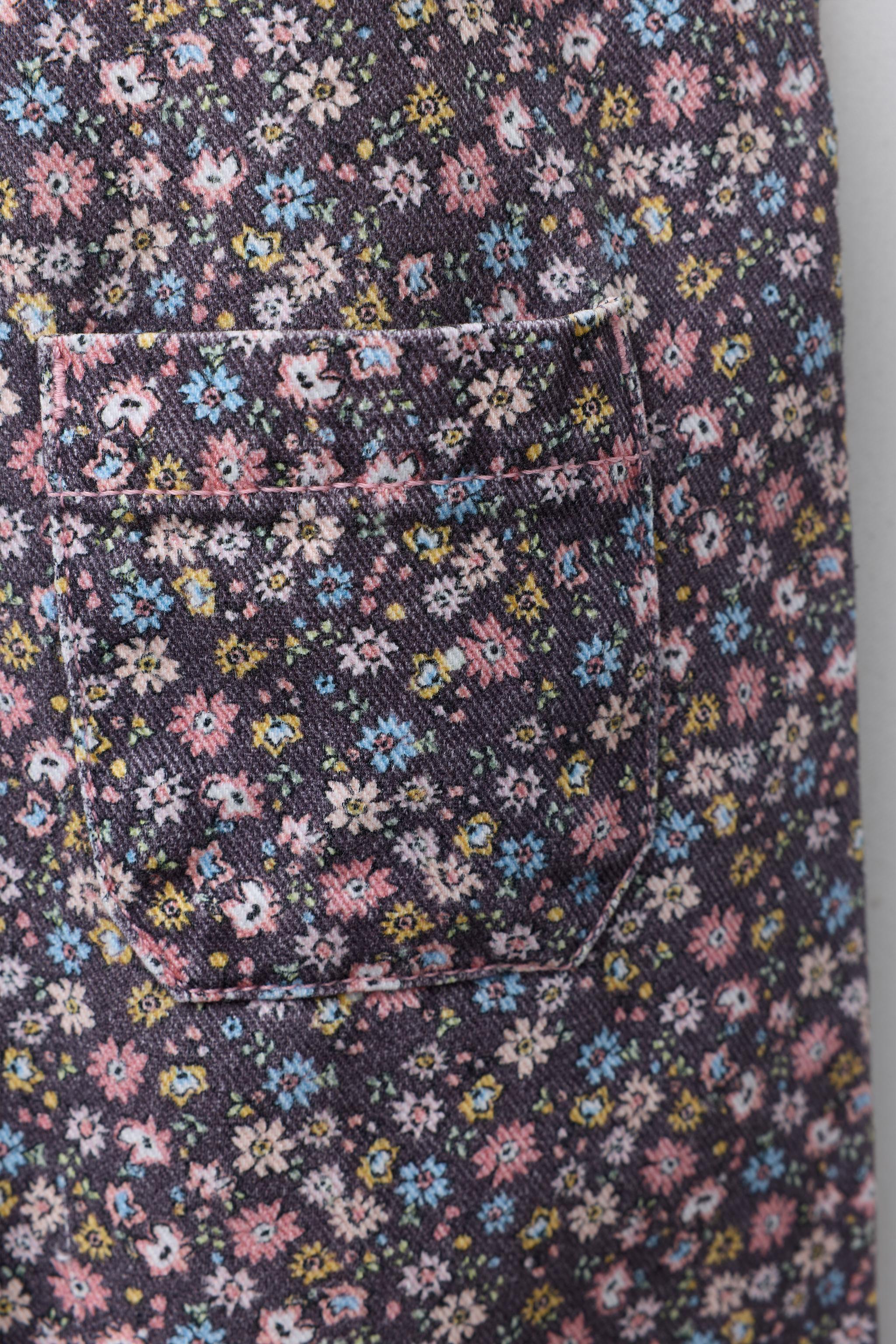 FLORAL PRINT OVERALLS