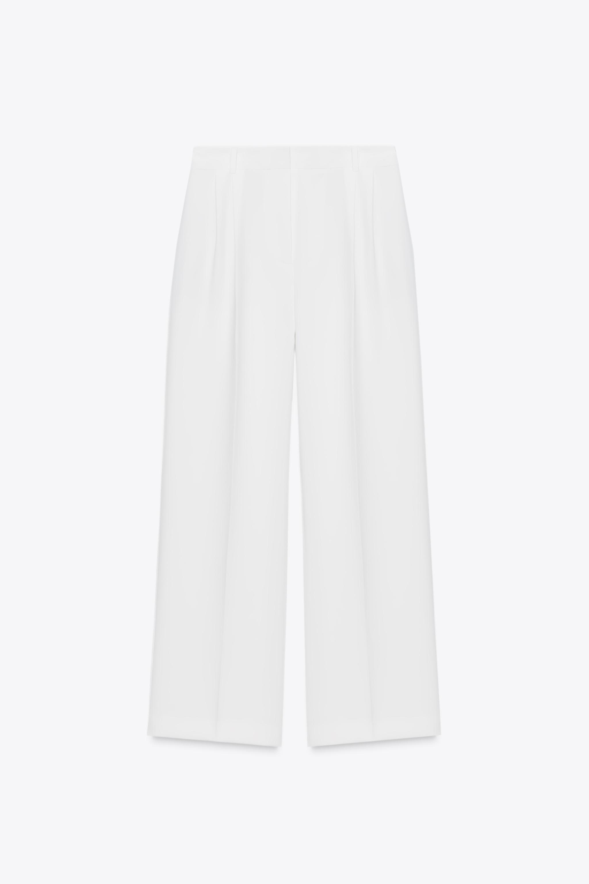 PLEATED WIDE LEG PANTS