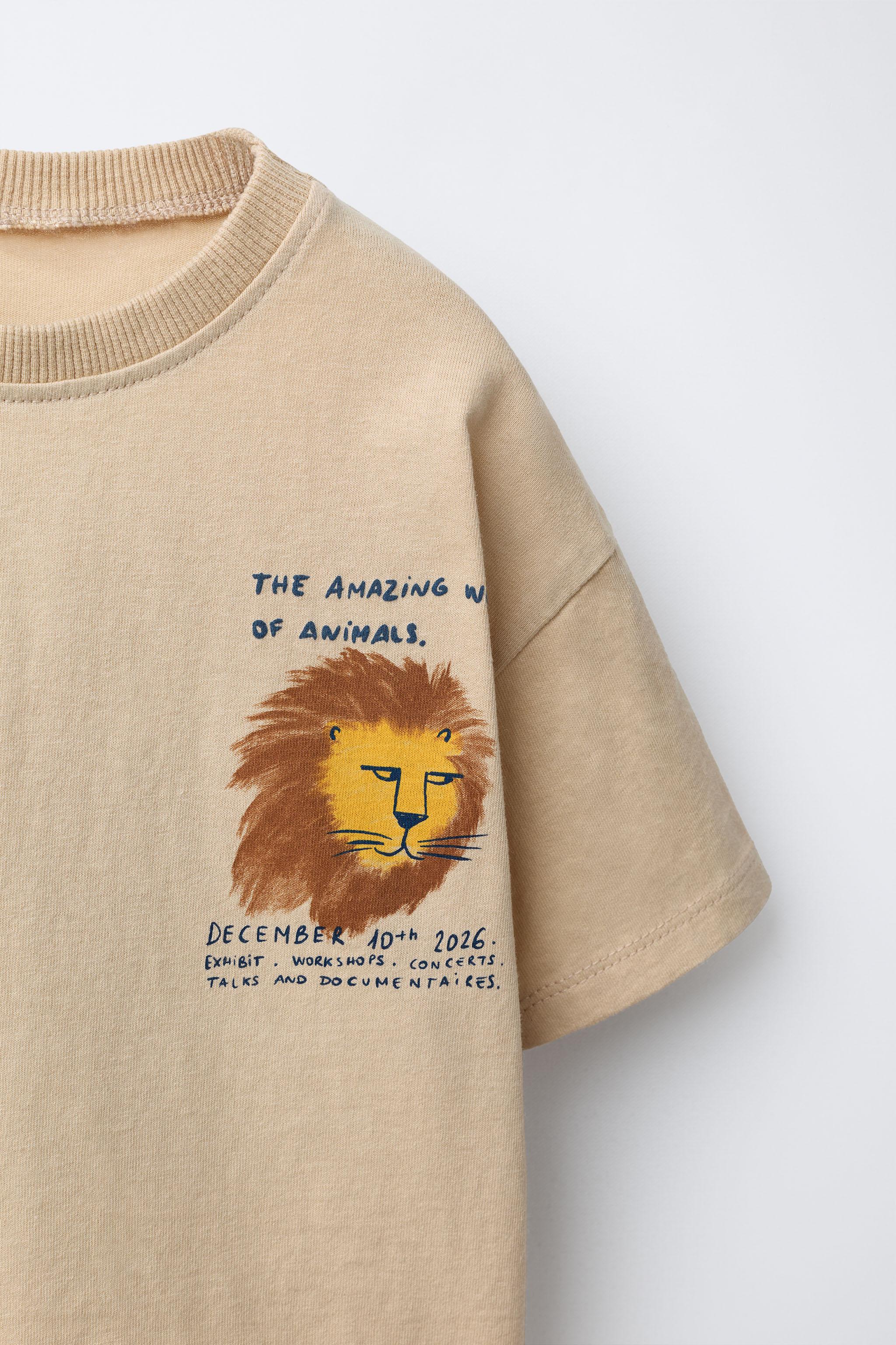 LION PRINT T-SHIRT