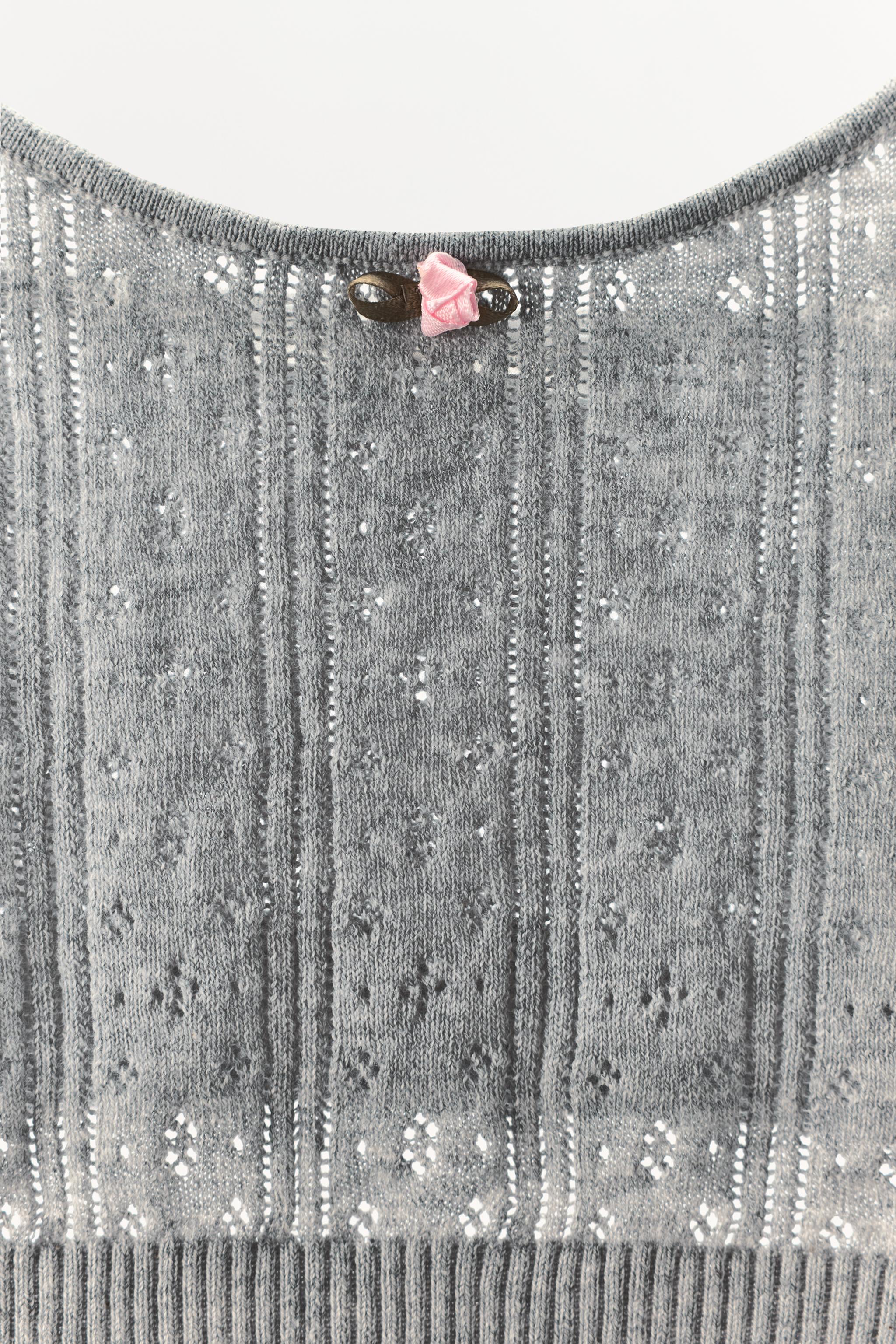 POINTELLE FLORAL BRALETTE