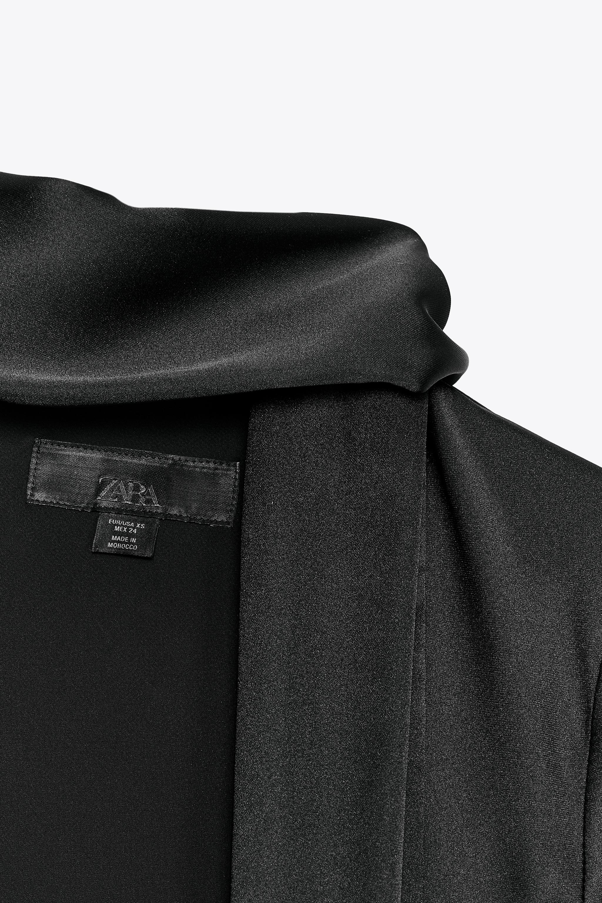 SATIN EFFECT SCARF DRESS