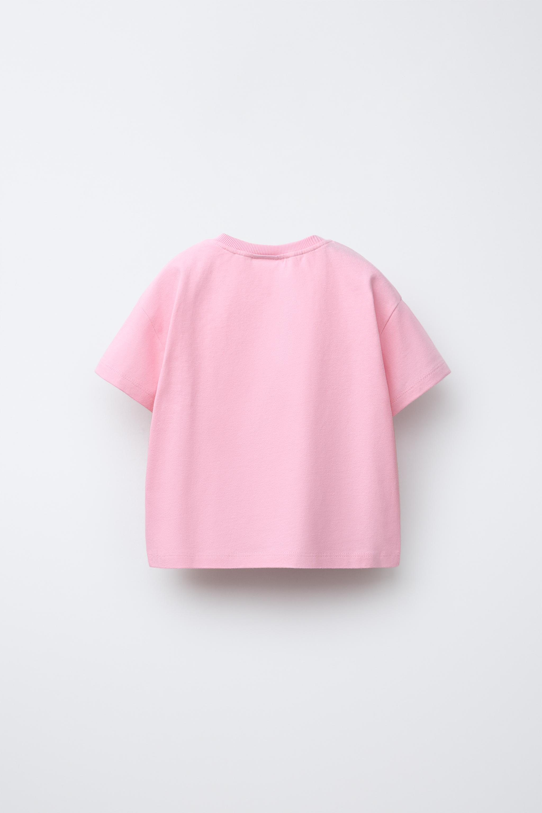 COMBINED POPLIN HEART T-SHIRT