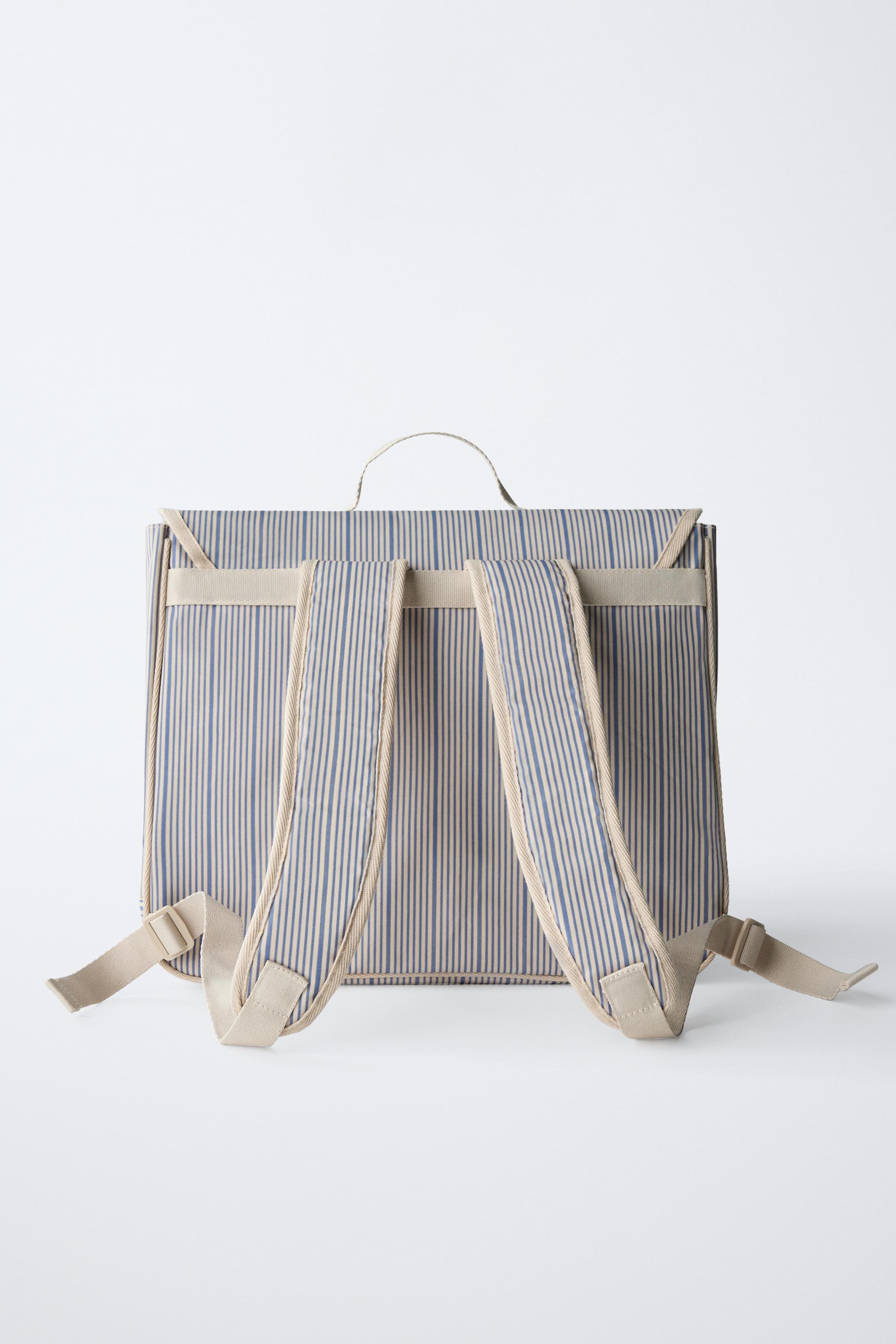 STRIPED SCHOOL SATCHEL