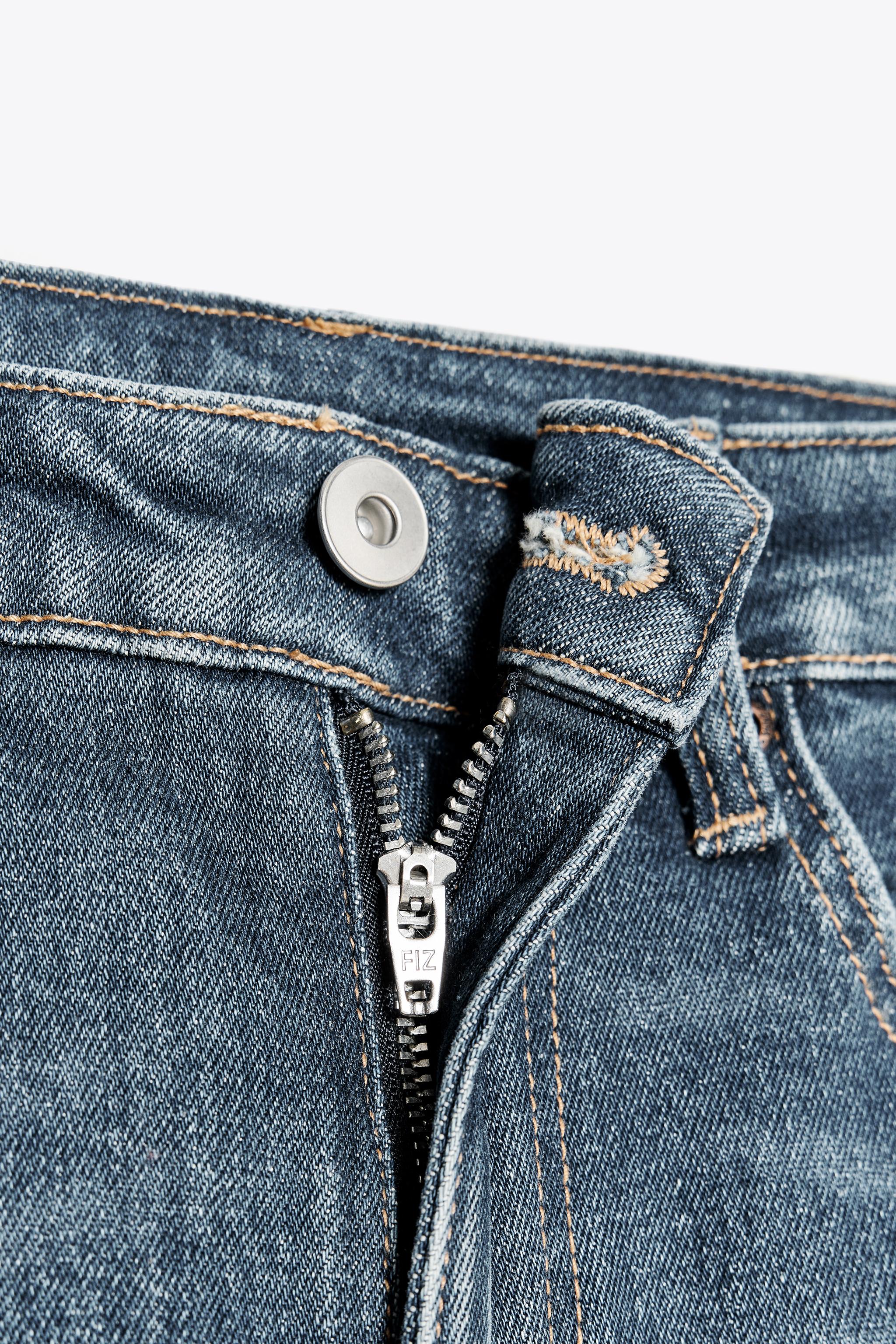 FLARED CROPPED HIGH WAIST TRF JEANS