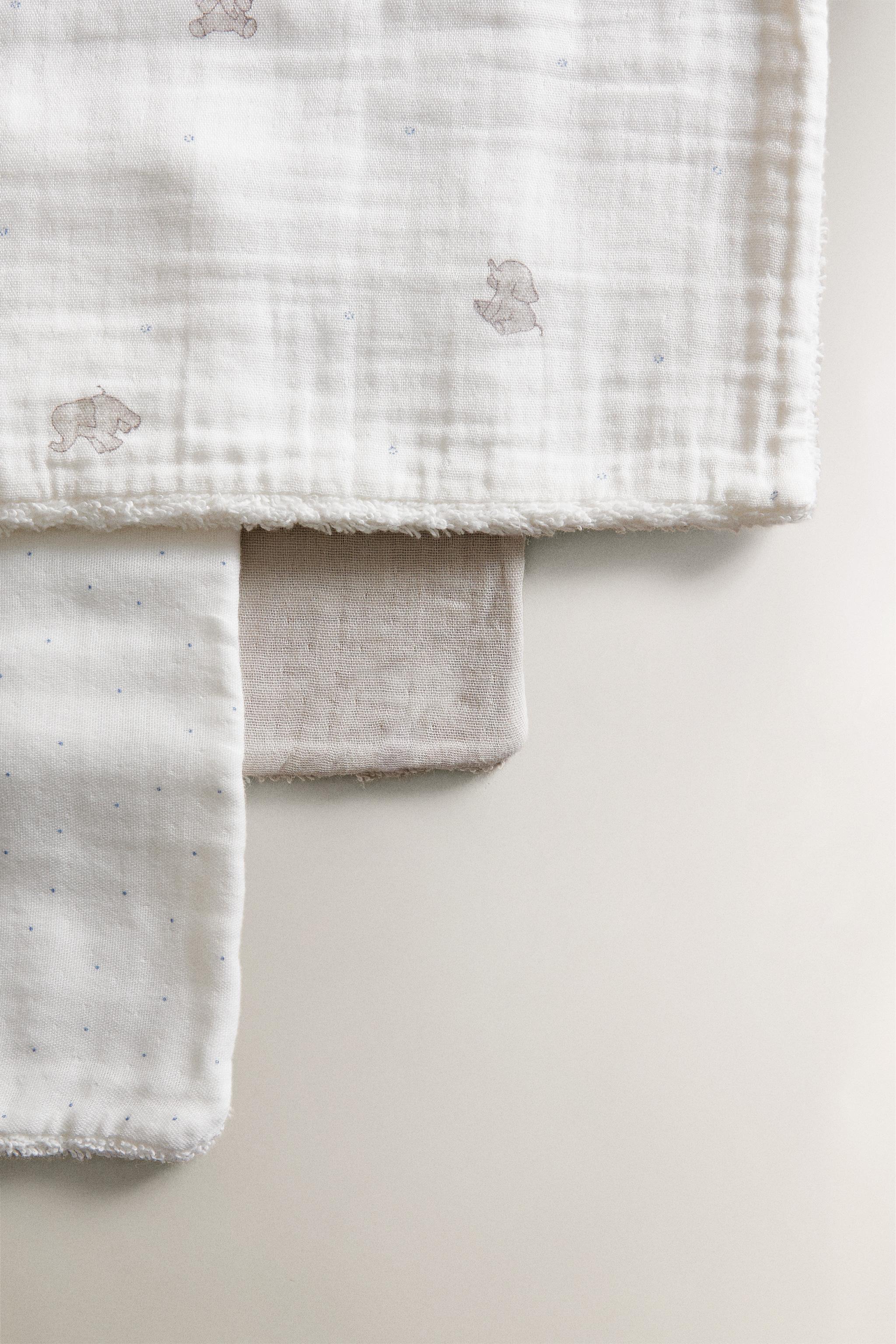 CHILDREN'S MINI ELEPHANT TOWEL (SET OF 3)