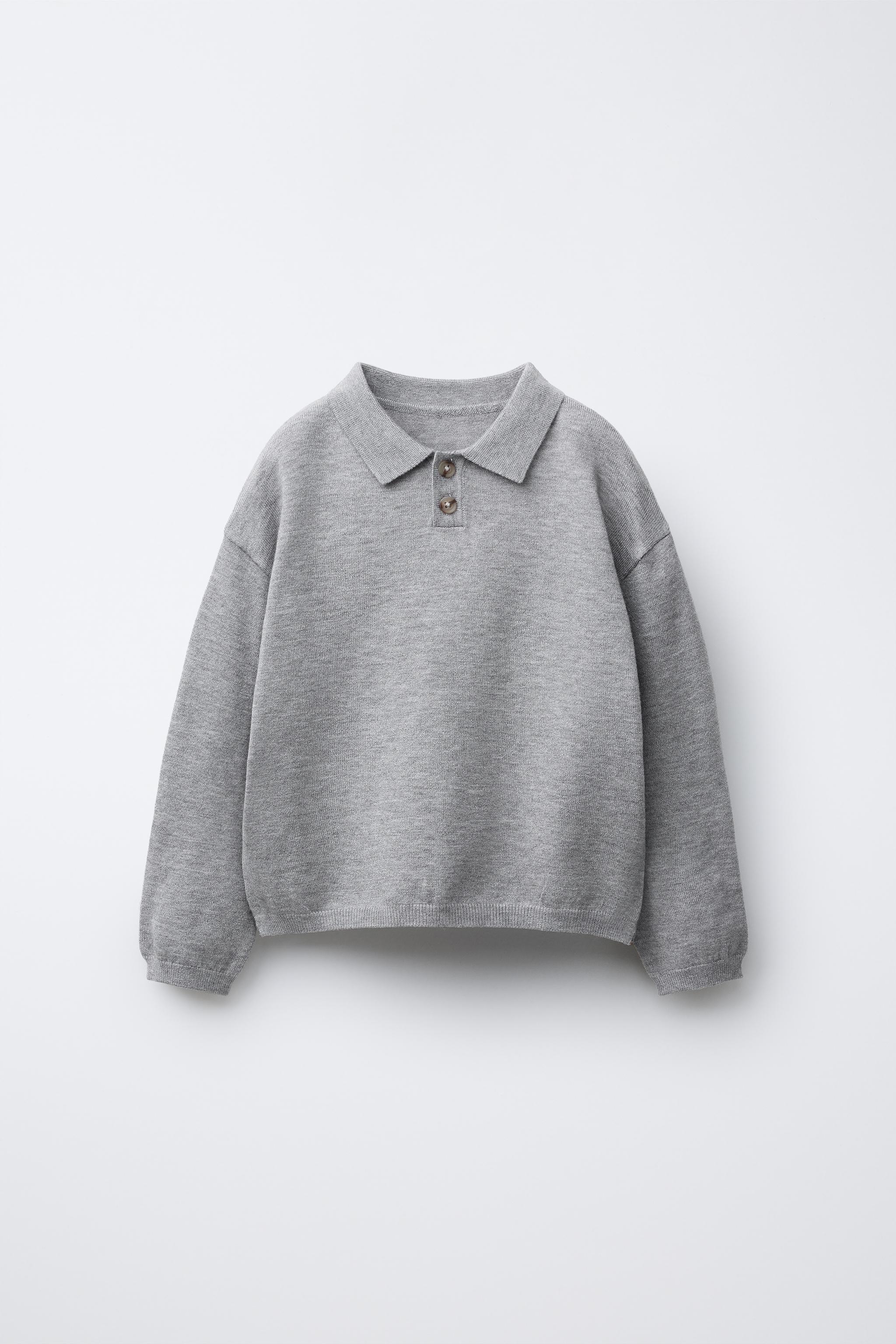 KNIT POLO SWEATER