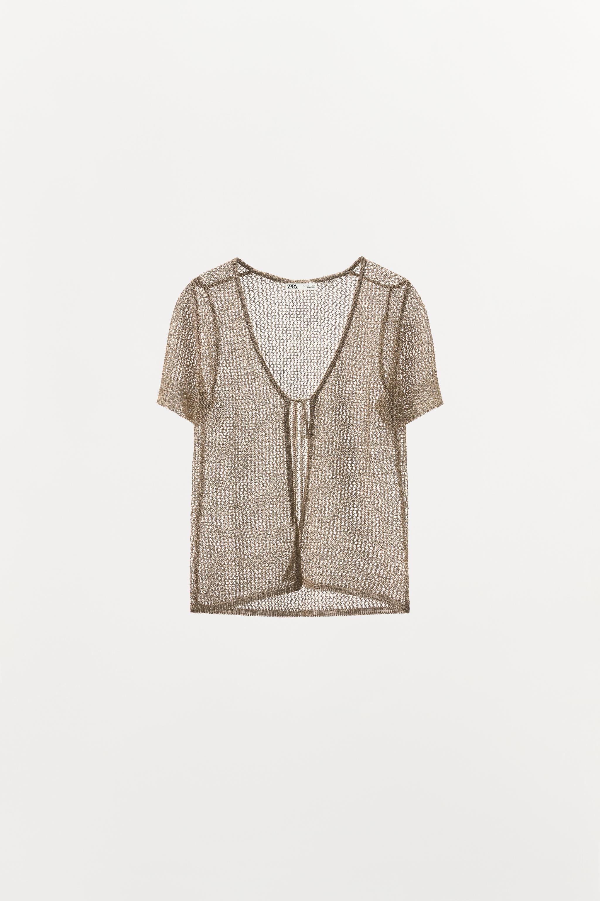 METALLIC THREAD MESH JACKET