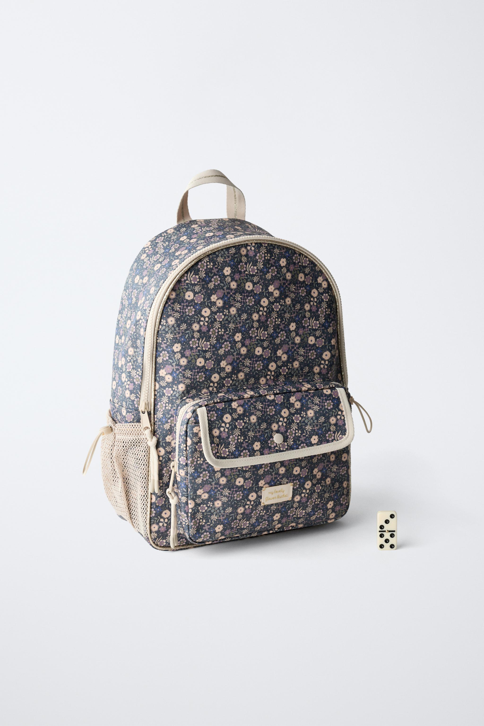 FLORAL SCHOOL BACKPACK