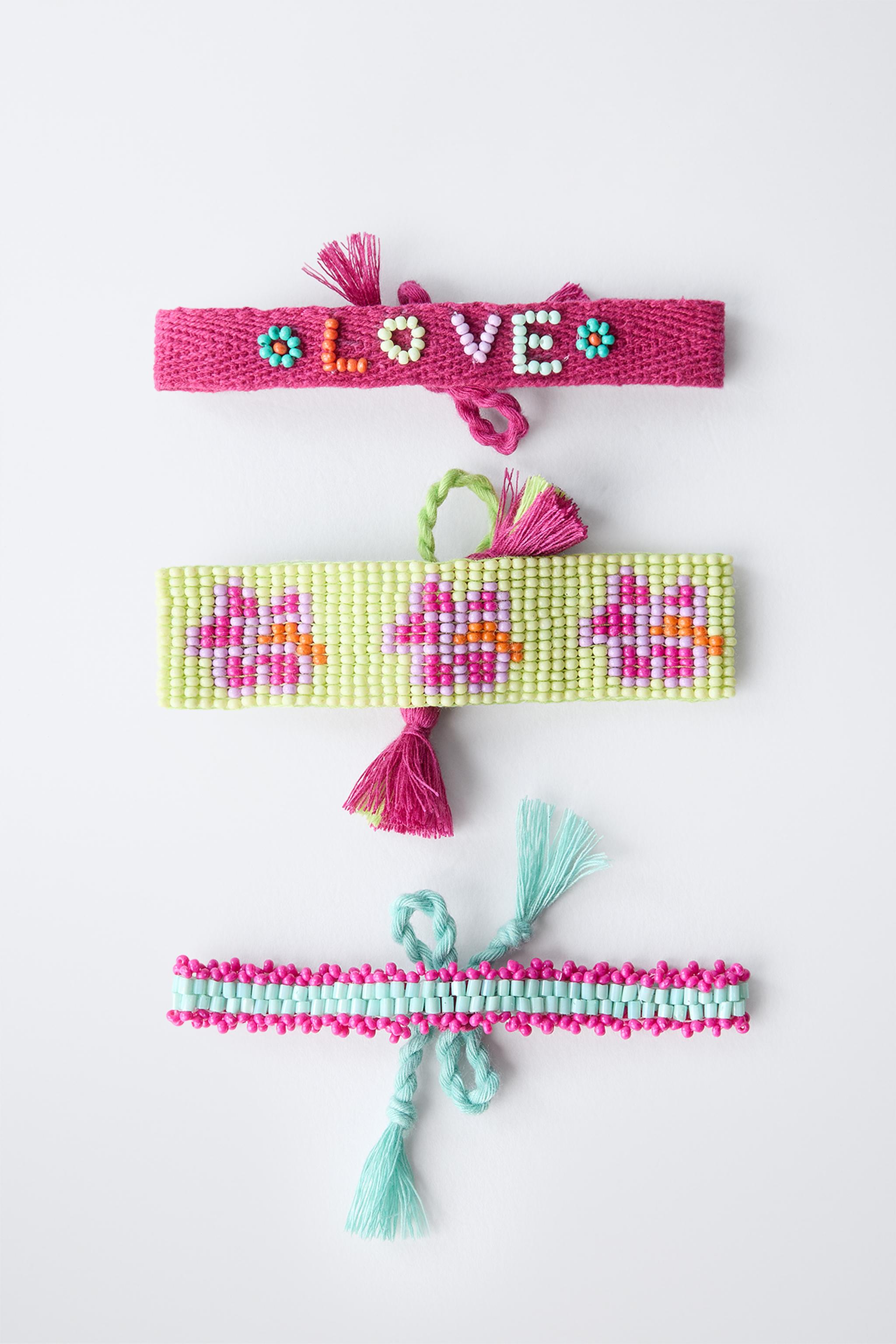 THREE-PACK OF BEADED BRACELETS