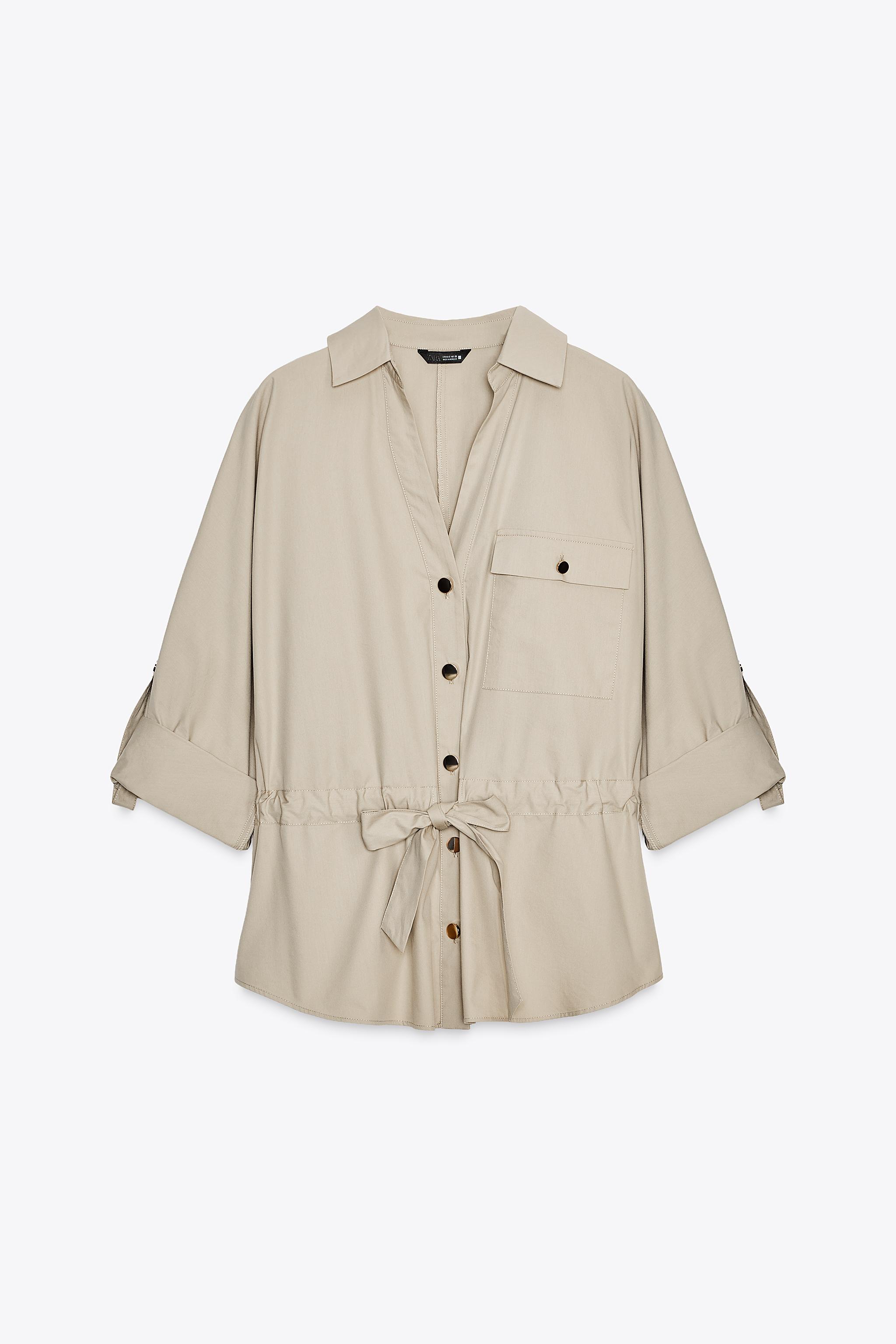 POPLIN SAFARI SHIRT
